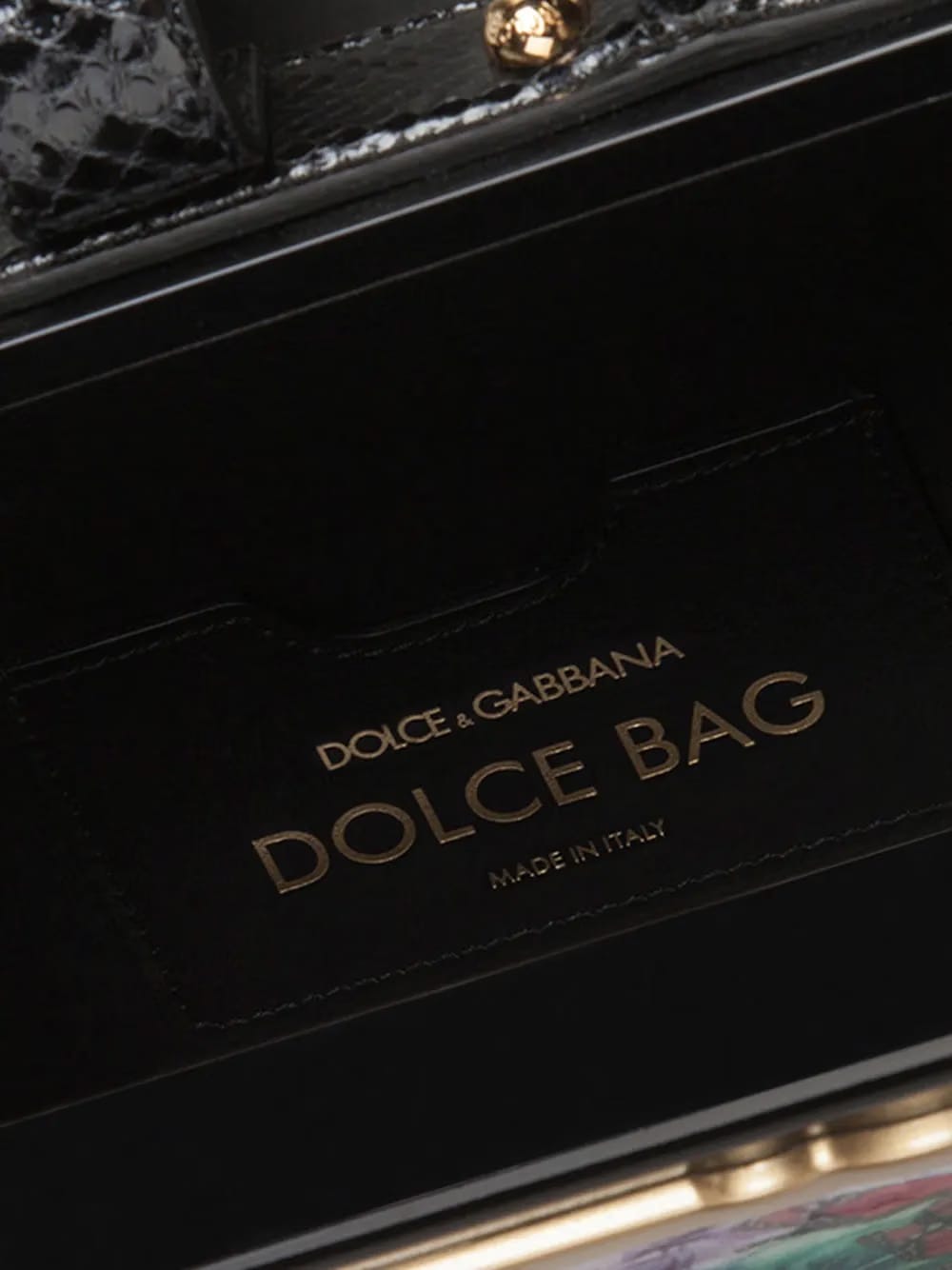 Postcard Dolce Box top-handle bag
