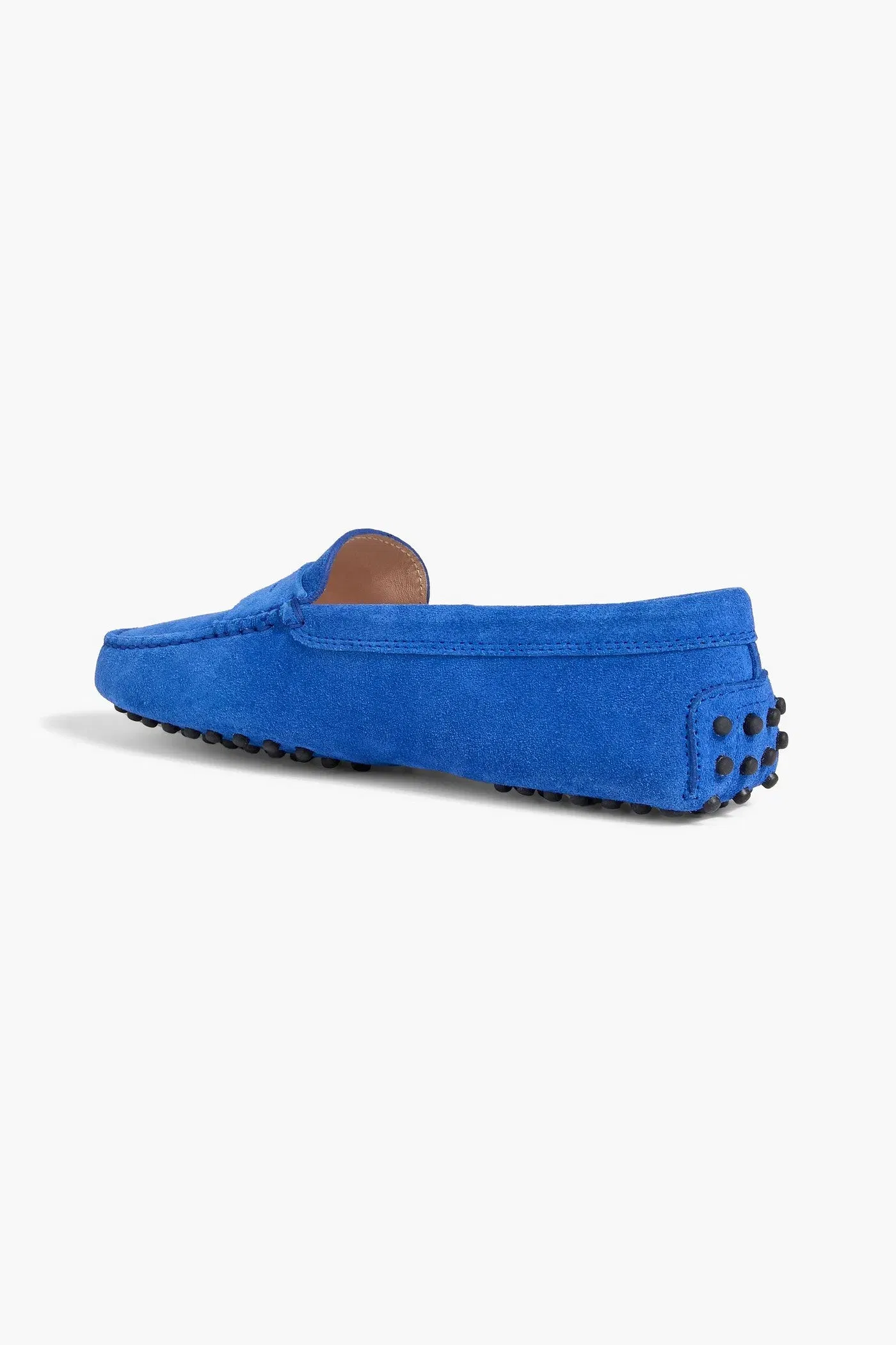Tod's Gommino Suede Loafers Bright Blue Women's