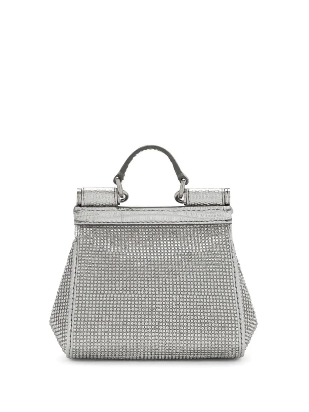 KIM DOLCE&GABBANA mini Sicily satin top-handle bag