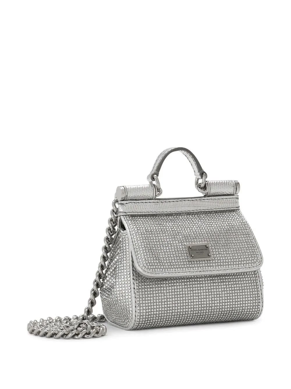 KIM DOLCE&GABBANA mini Sicily satin top-handle bag