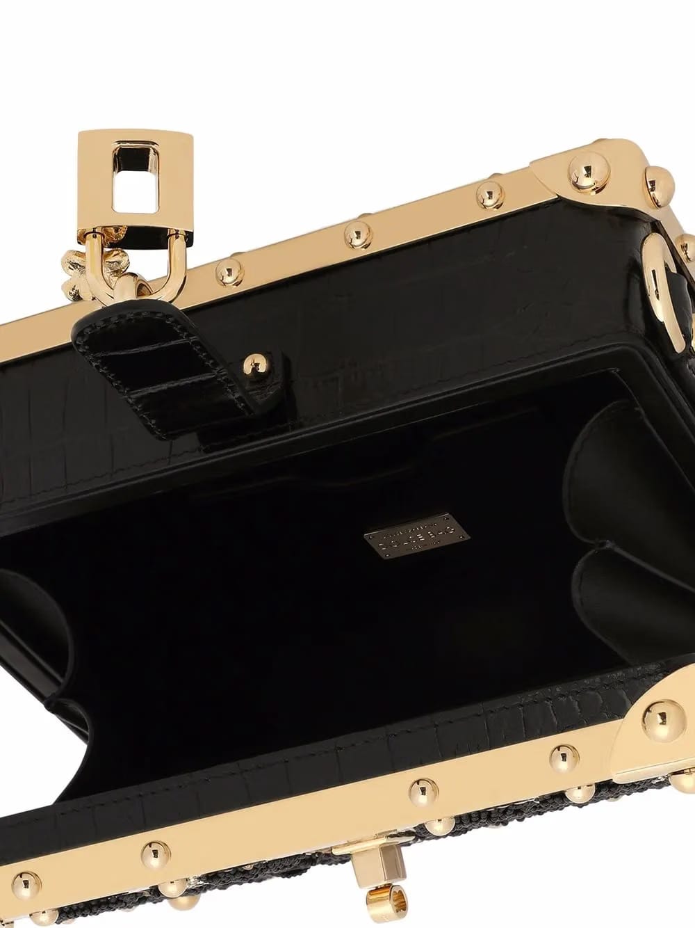 Satin Dolce Box top-handle bag