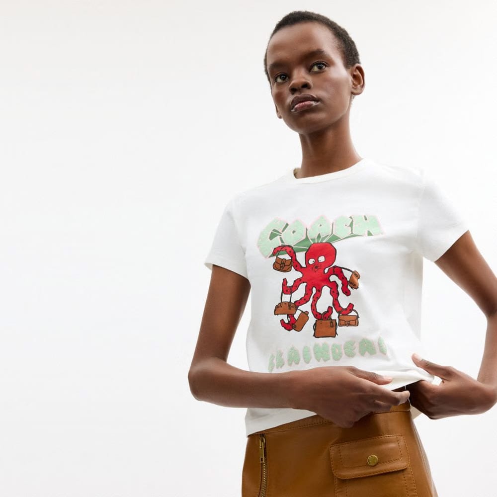 Coach Coach | Brain Dead Octopus 90's T-Shirt White