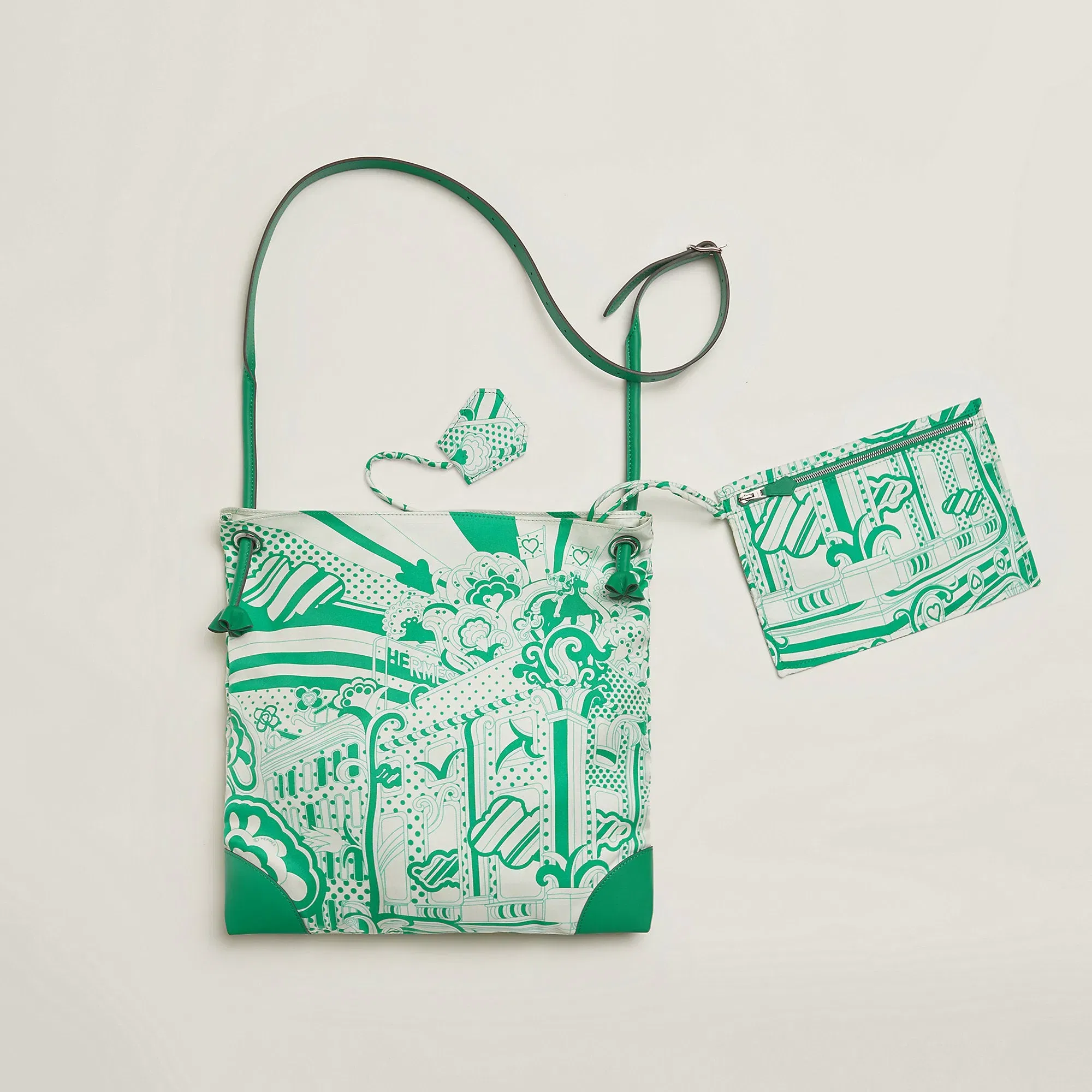 Hermes Silkycity 33 Bag Orange Field