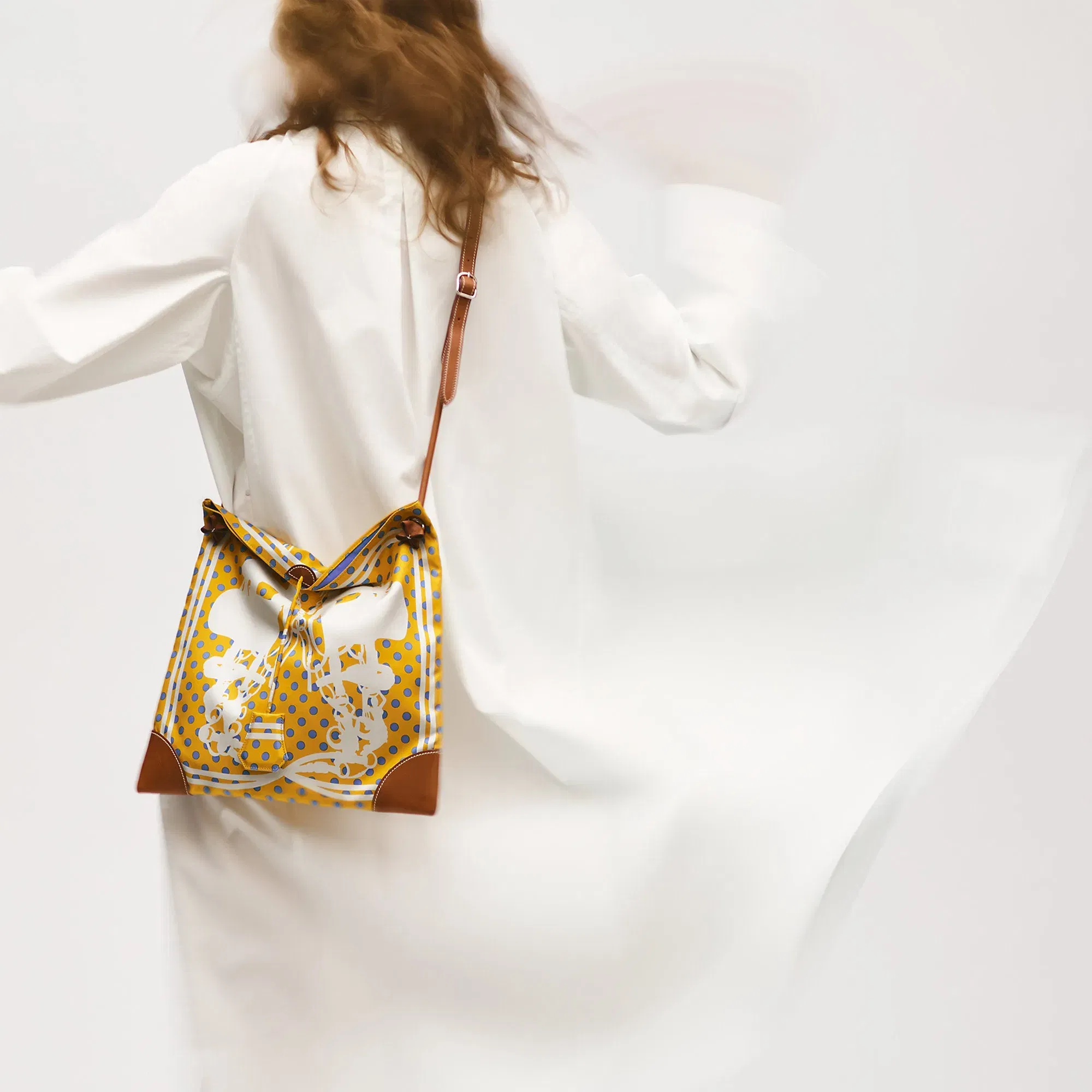 Hermes Silkycity 33 Bag Orange Field