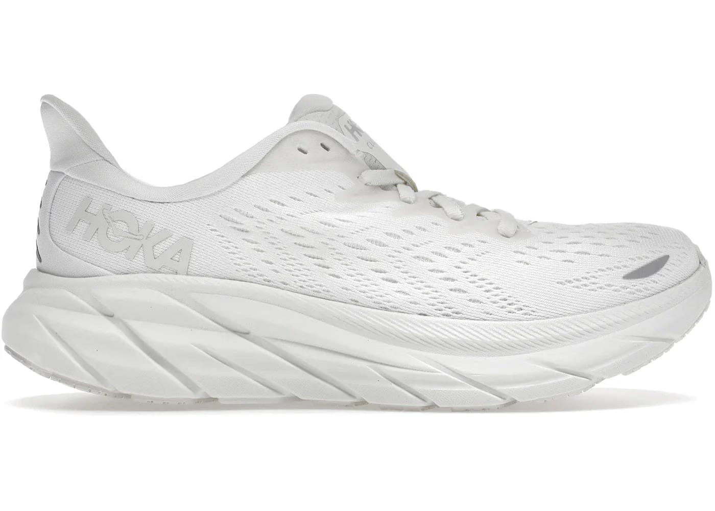 Hoka One One Clifton 8 White Womens