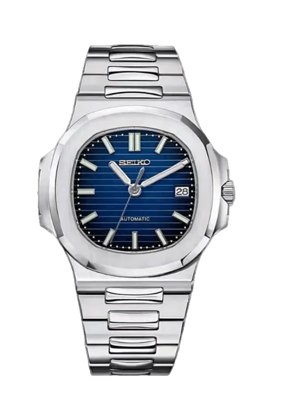 Seiko Mod Nautilus Royal Blue
