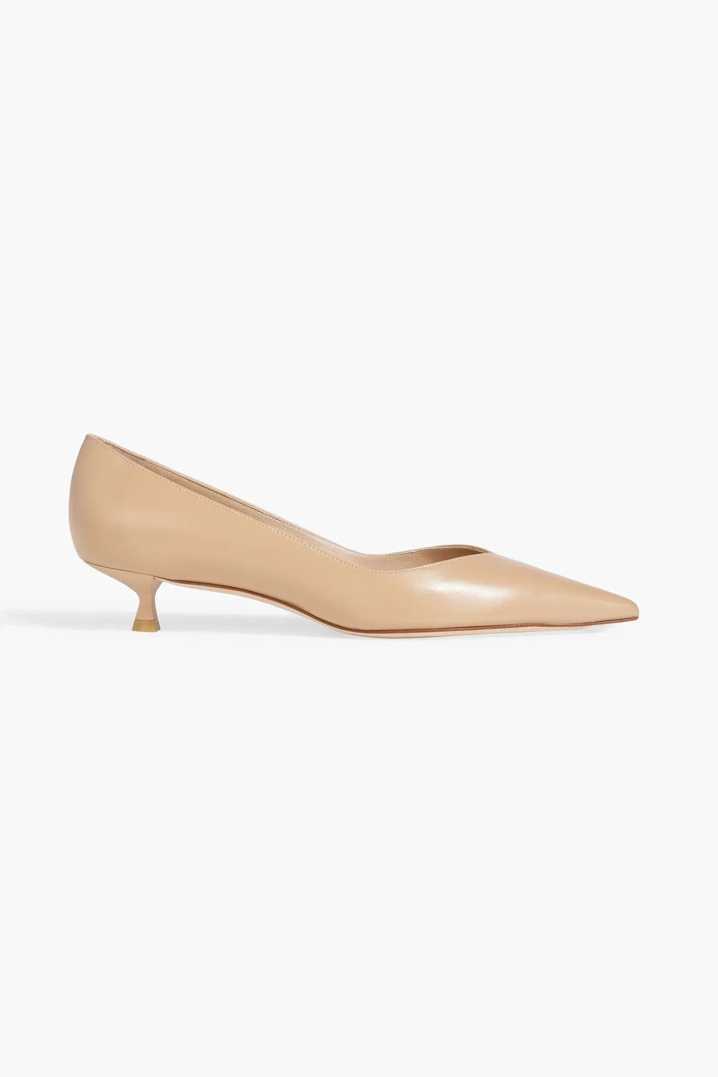 Stuart Weitzman Eva 35 Leather Pumps Sand Women's