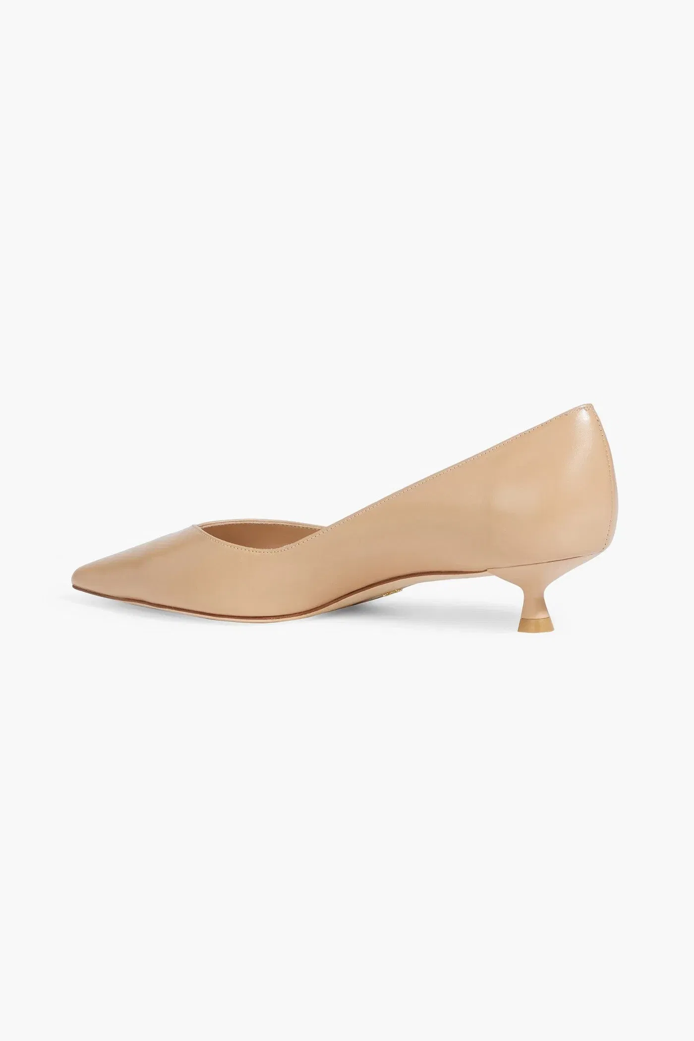 Stuart Weitzman Eva 35 Leather Pumps Sand Women's