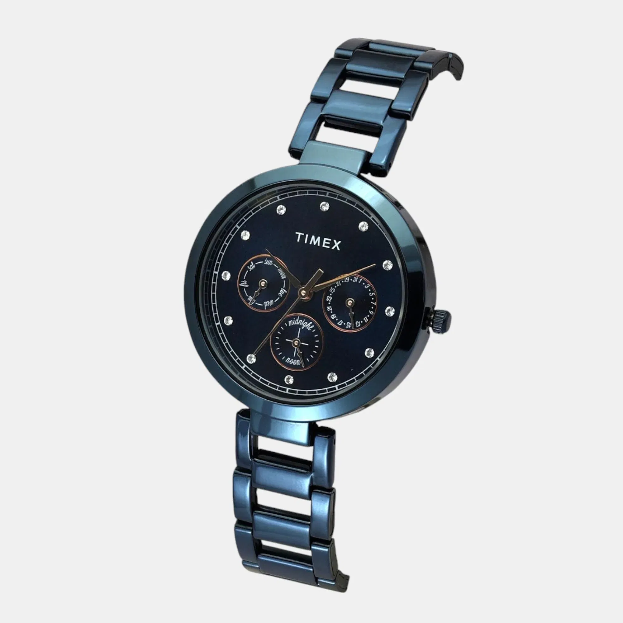 Timex Trendline Women Quartz Dial Multi-Function Stainless Steel Watch Tw000X268