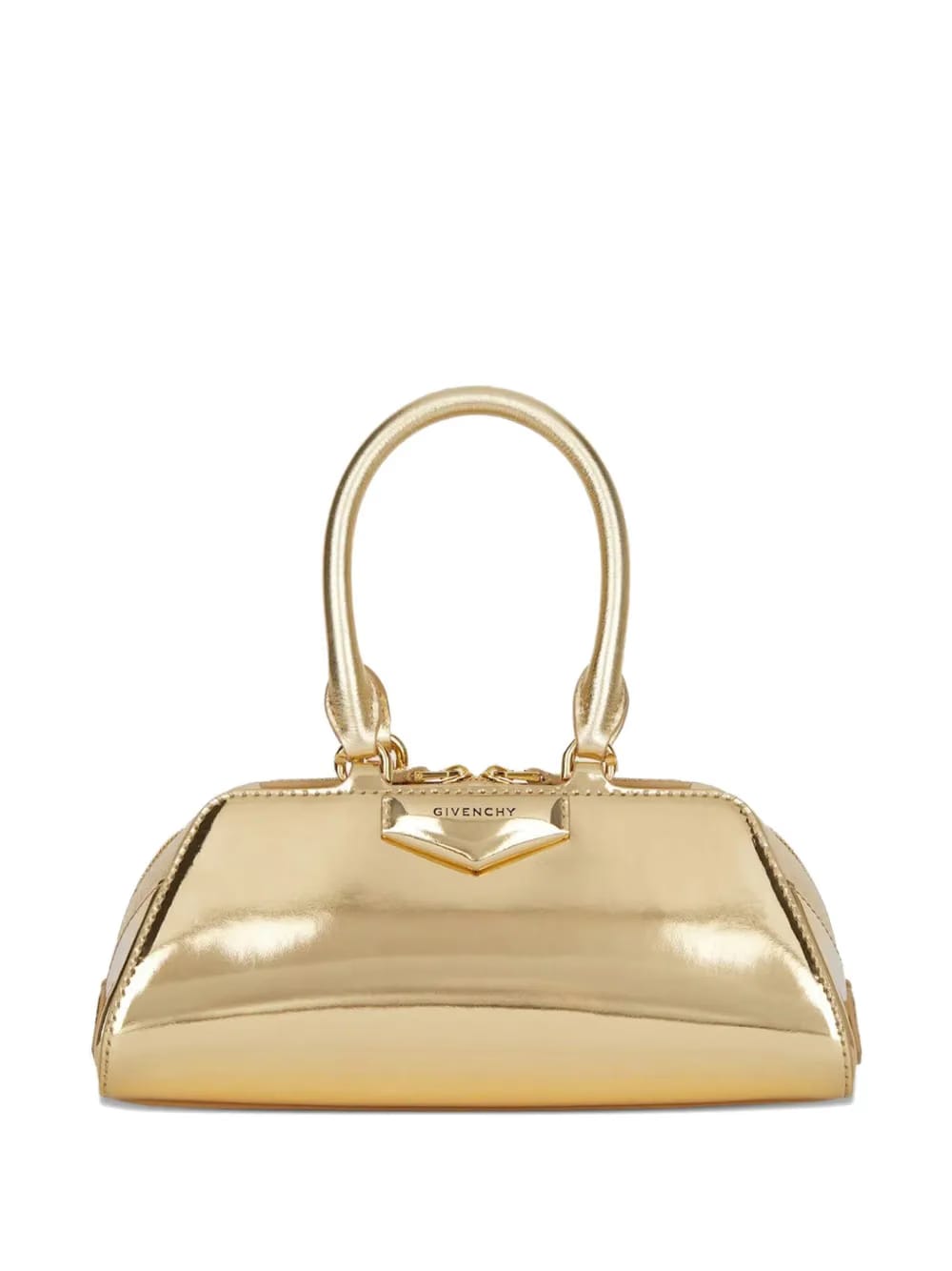 mini Antigona East-West metallic tote bag