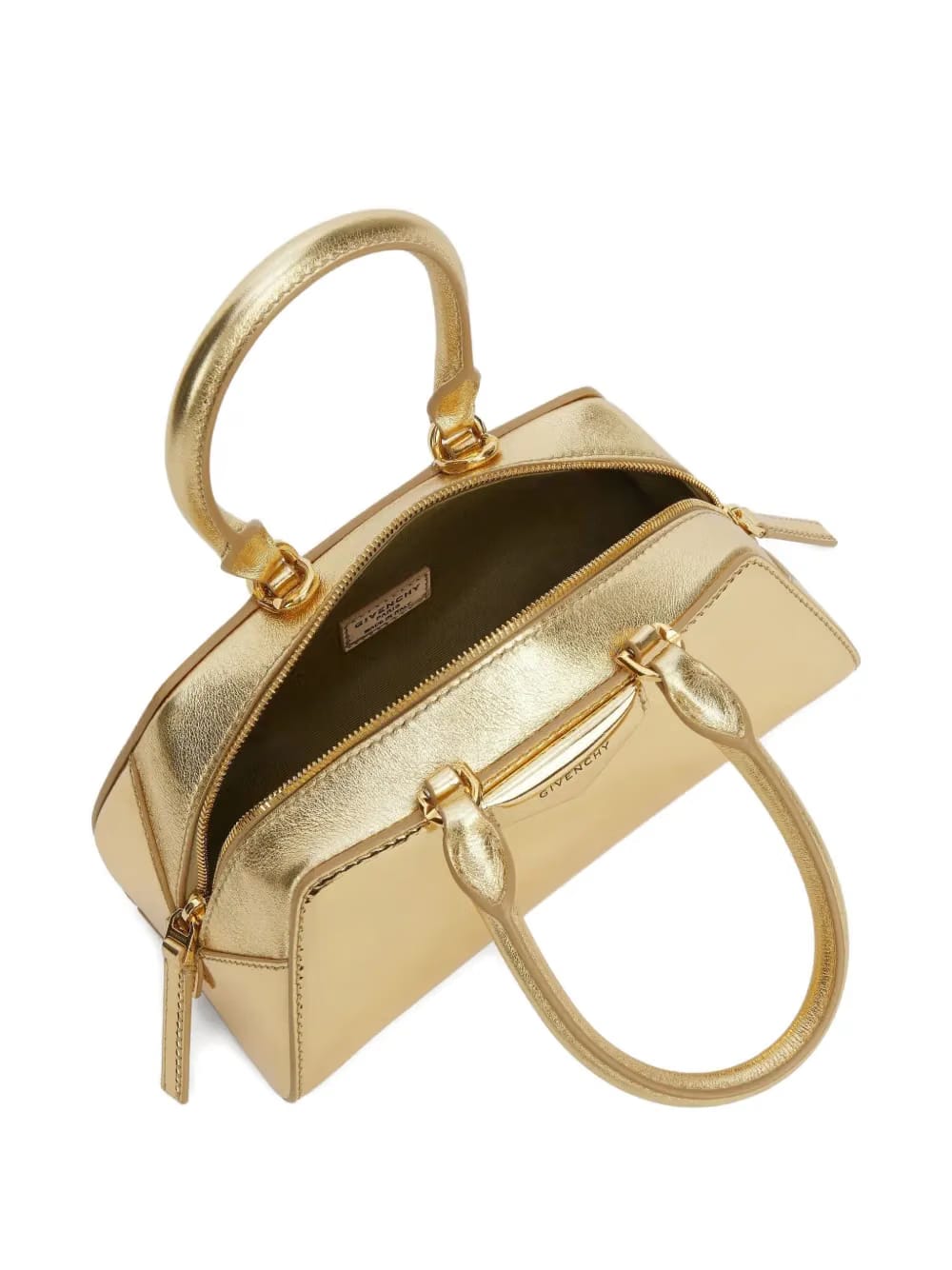 mini Antigona East-West metallic tote bag