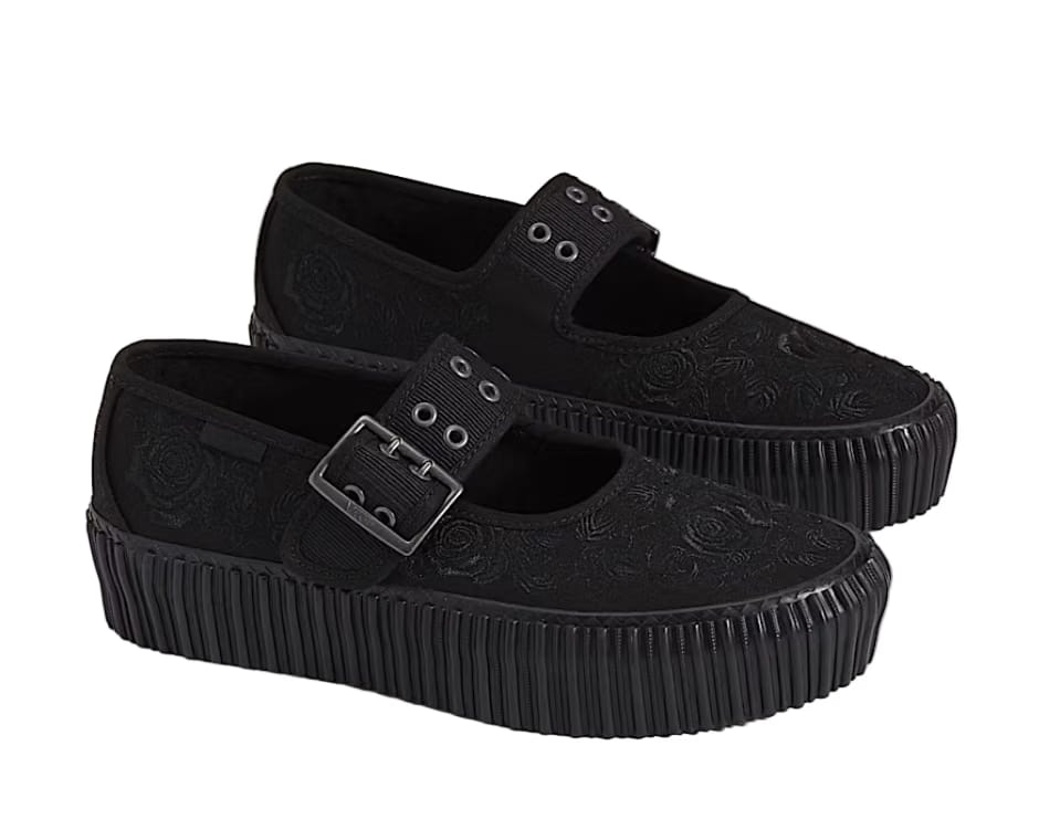 Mary Jane Creeper Shoe Spooky Black