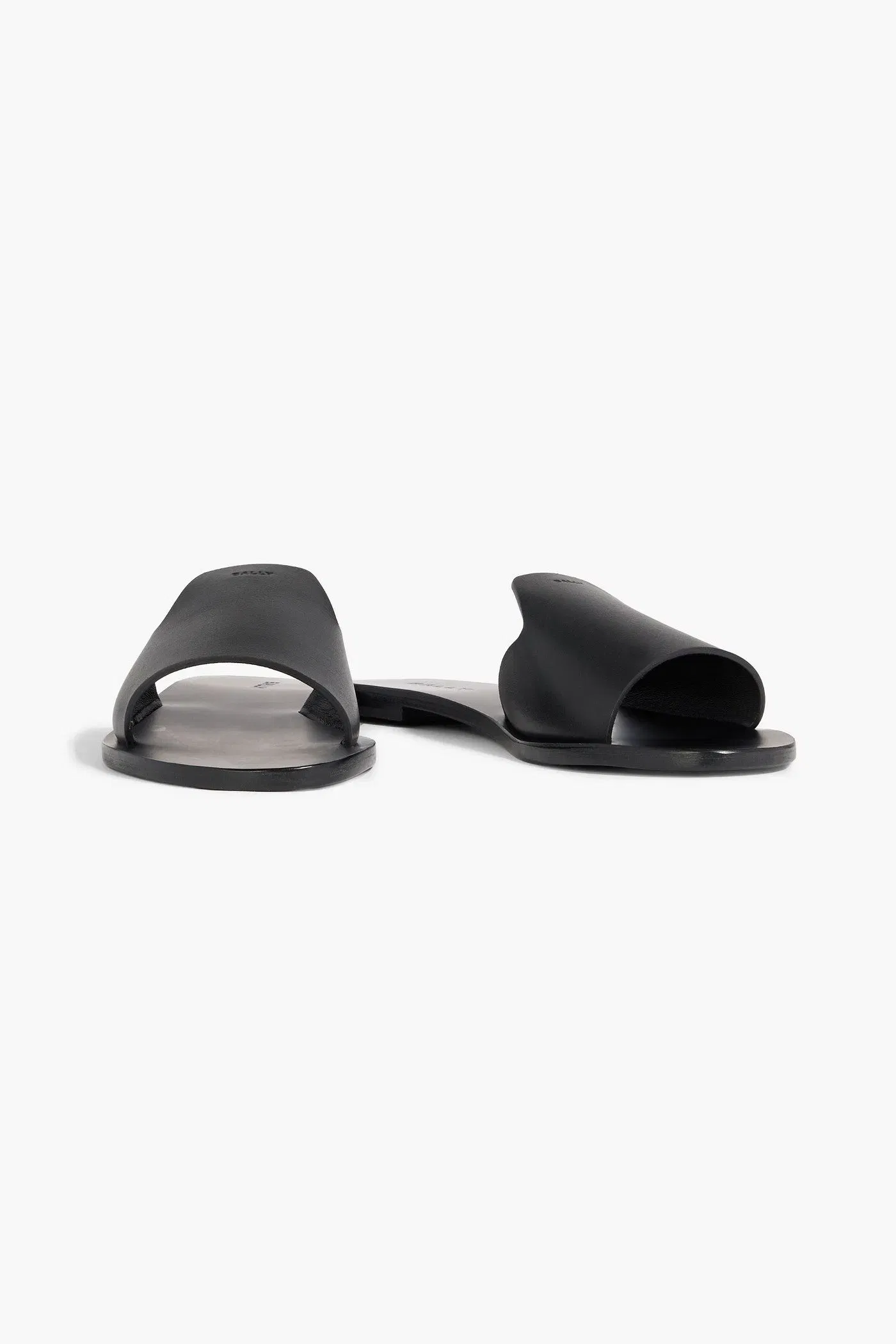 Bally Positano Leather Slides Black Women's