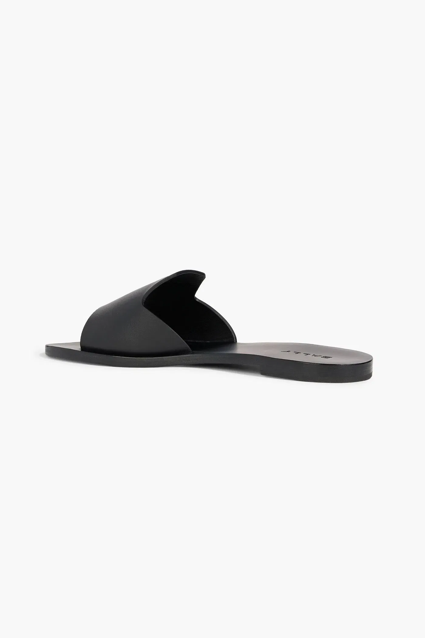 Bally Positano Leather Slides Black Women's