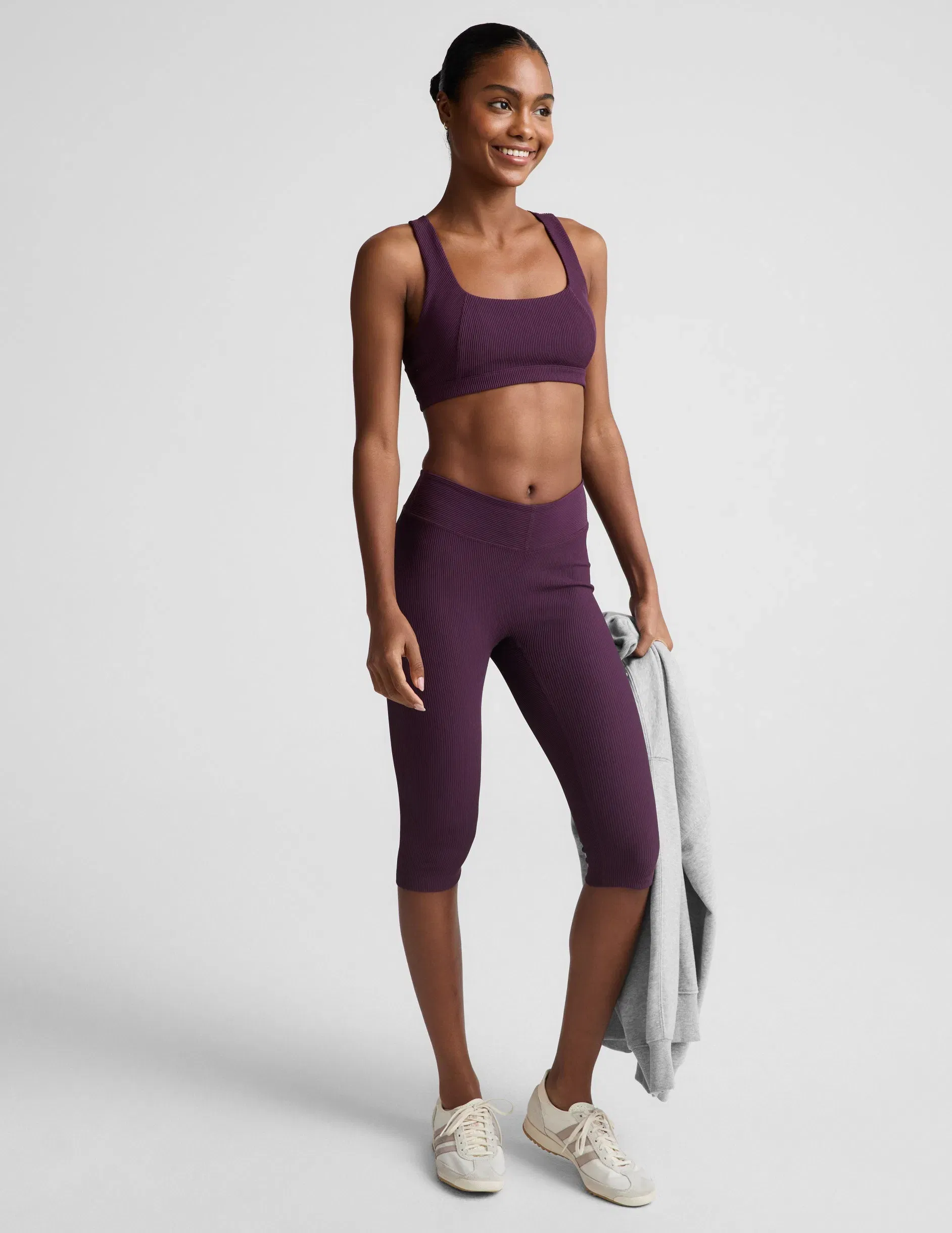 Beyond Yoga Impulse Ribbed Scoop Neck Bra Women's
