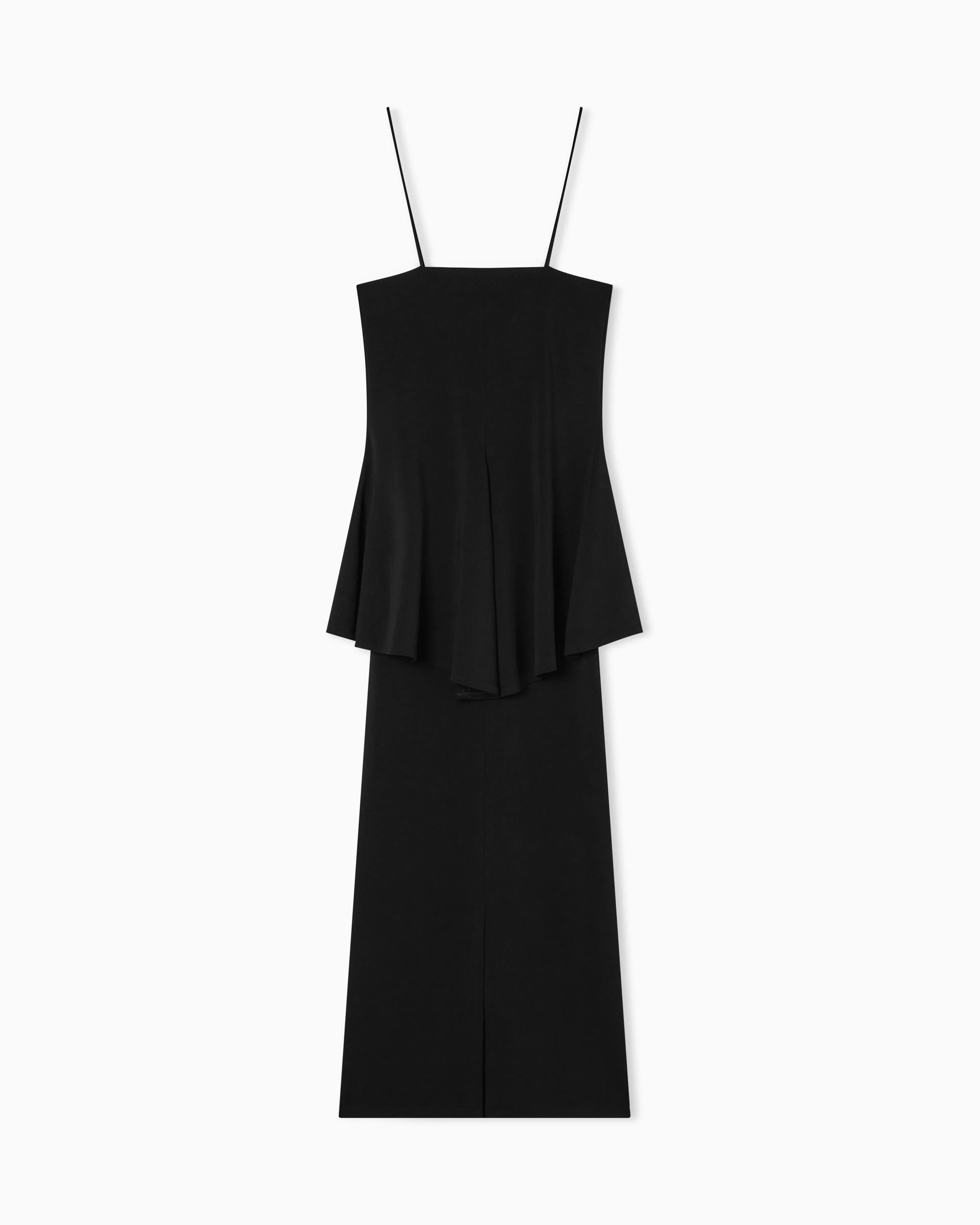 Emporio Armani Two-piece effect crêpe dress in stretch viscose