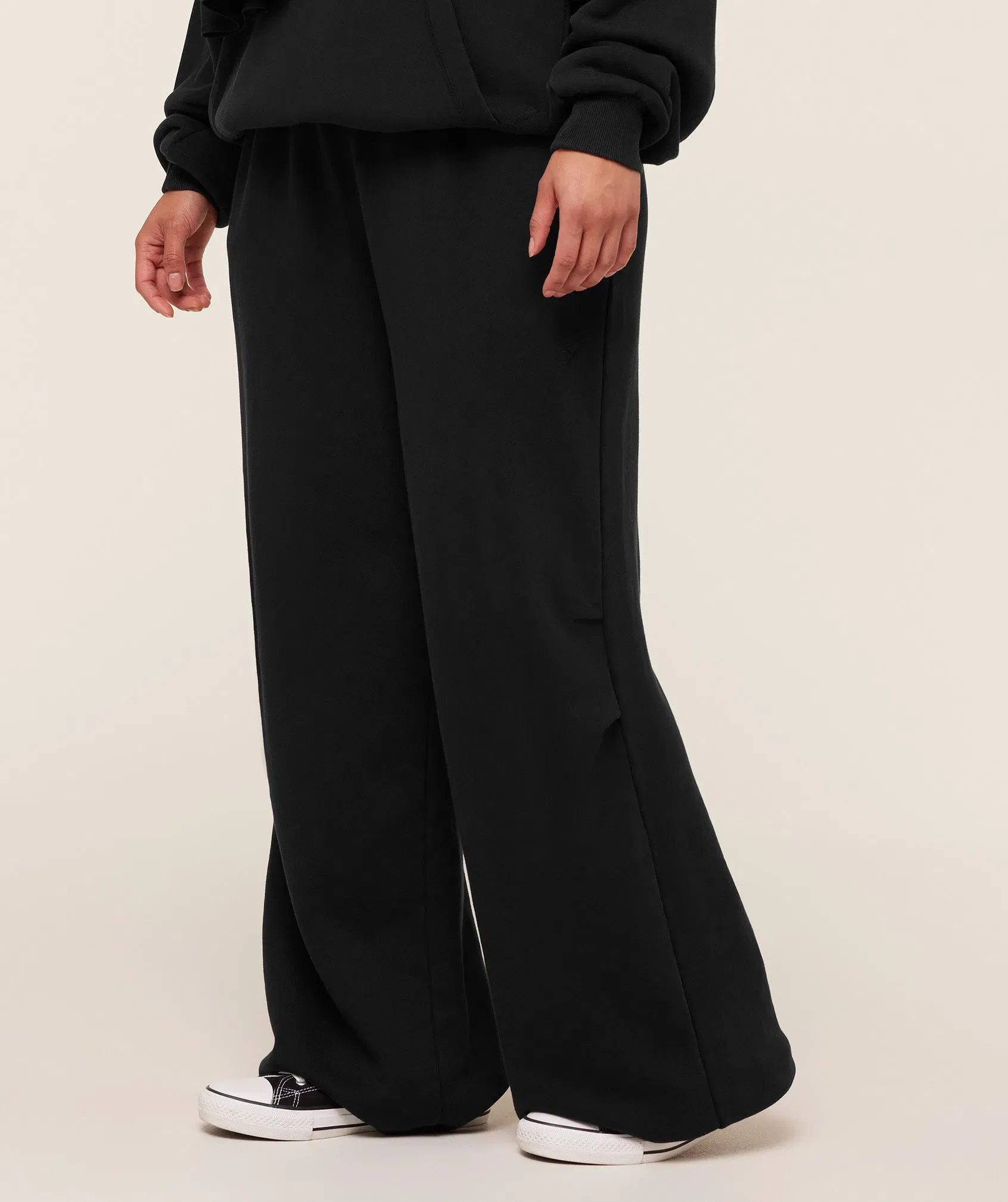 Women's Gymshark Pump Cover Structured Fleece Pants Black