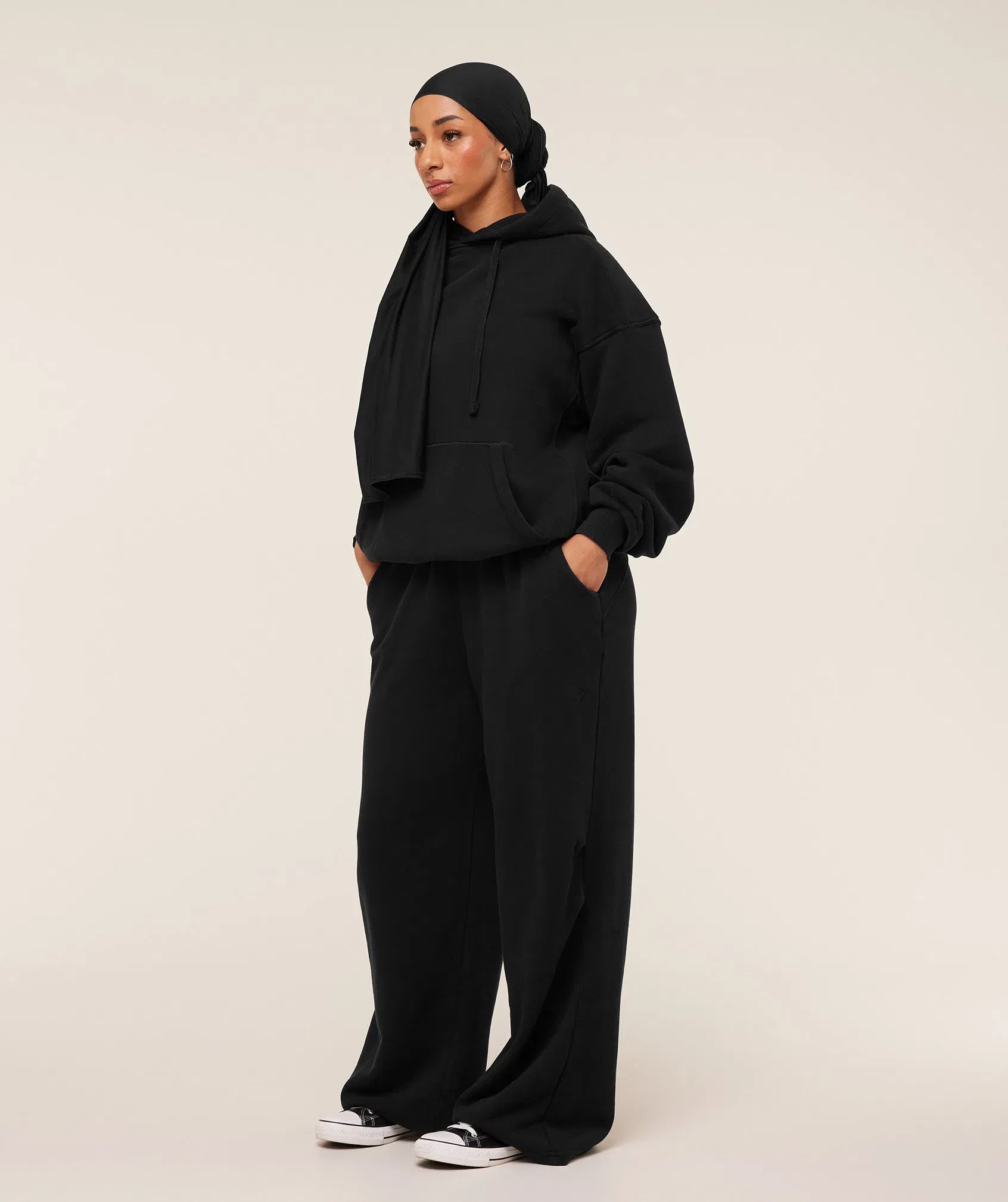 Women's Gymshark Pump Cover Structured Fleece Pants Black