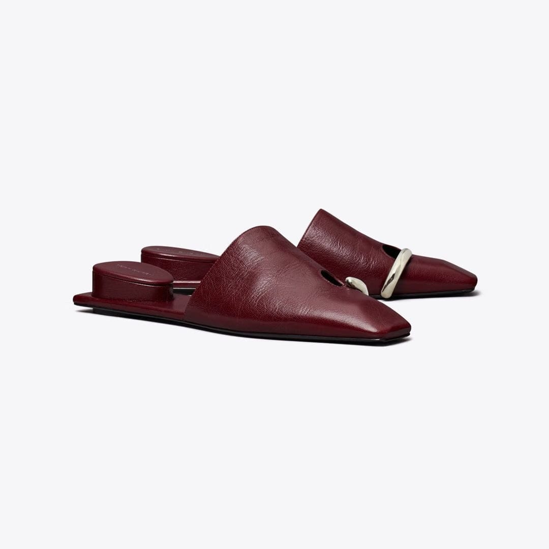 Tory Burch Pierced Mule MERLOT
