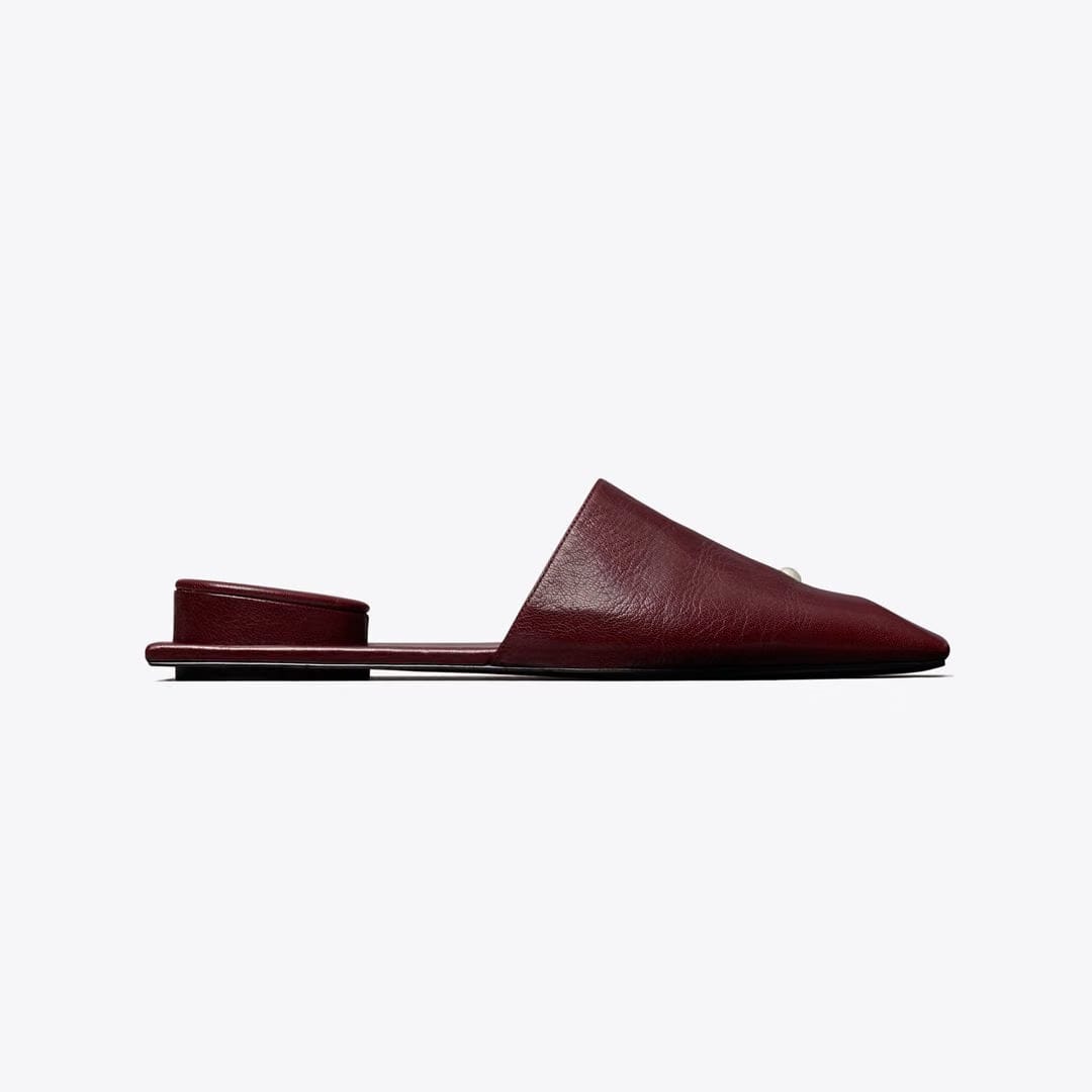 Tory Burch Pierced Mule MERLOT