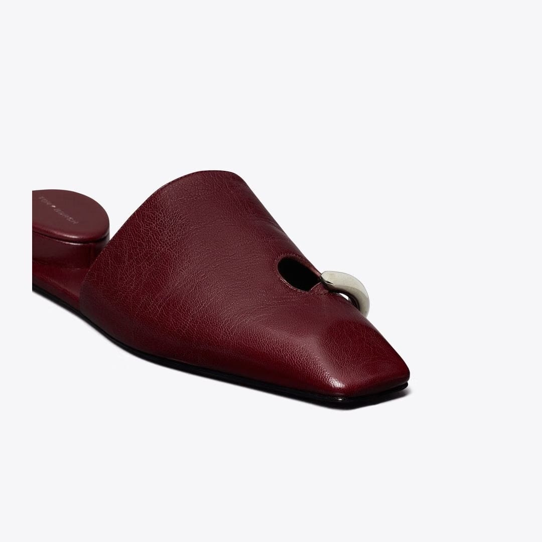 Tory Burch Pierced Mule MERLOT