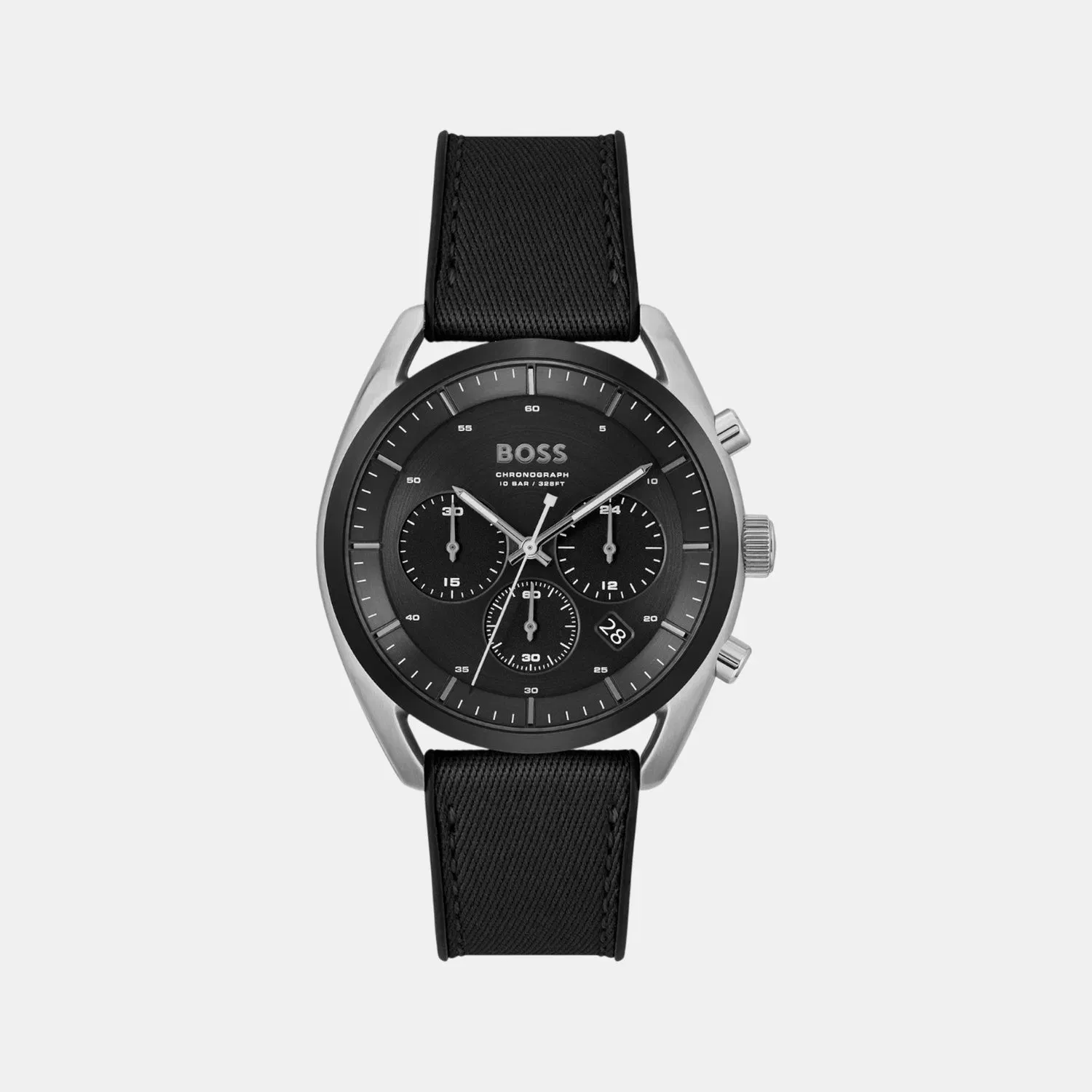 Boss Top Men Quartz Black Dial Chronograph Silicone Watch 1514091