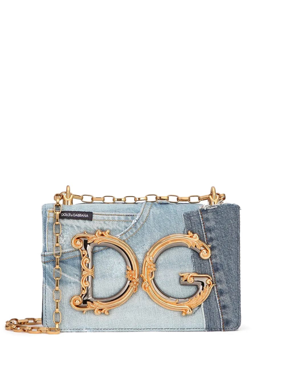 DG Girls patchwork-denim crossbody bag
