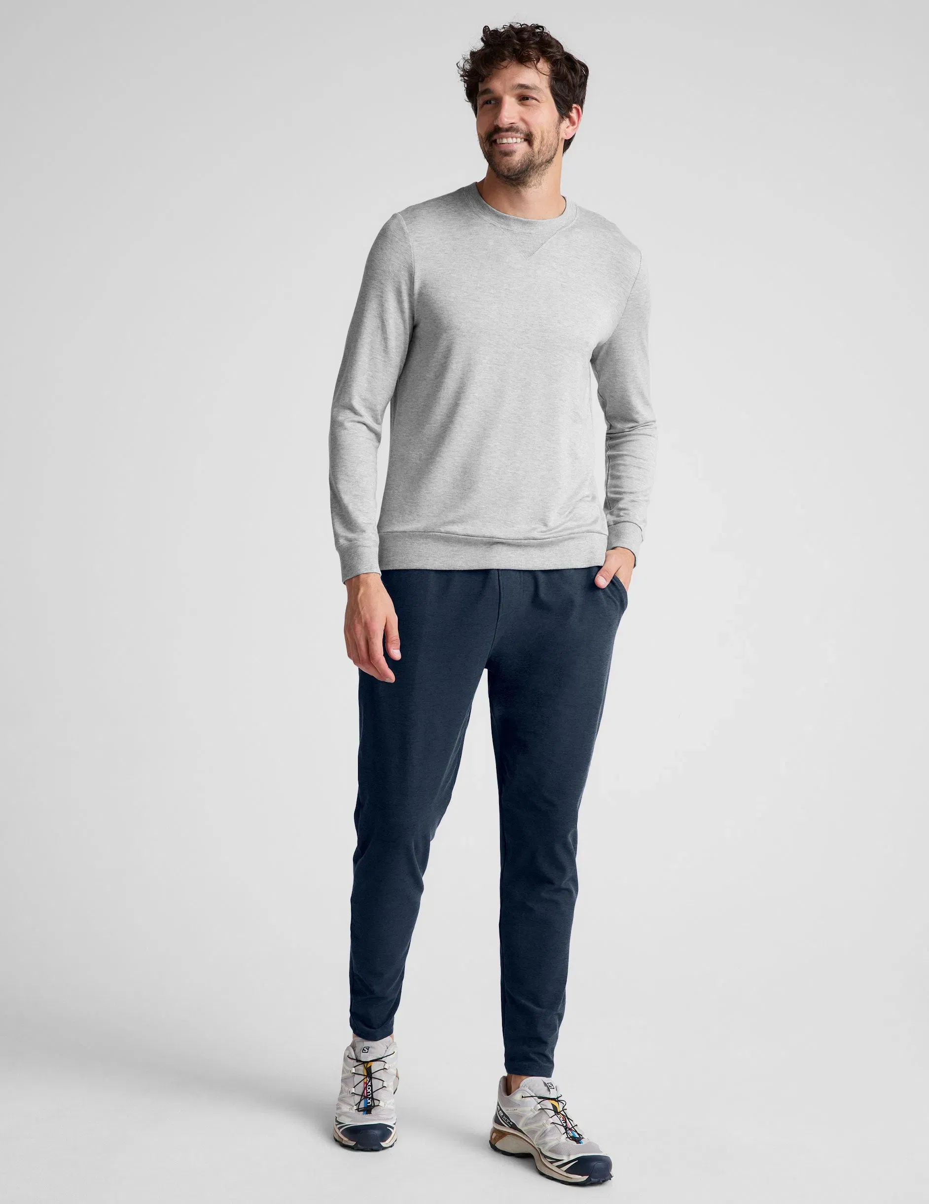 Beyond Yoga Always Beyond Mens Crew Pullover