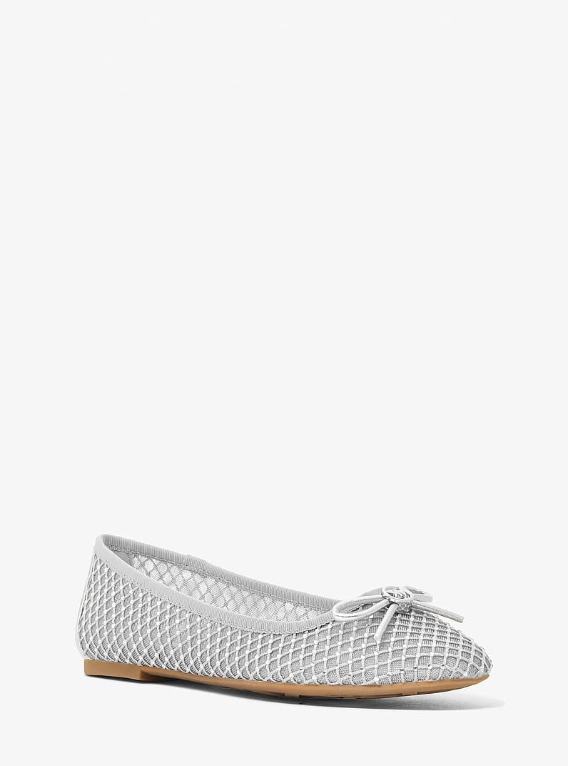 Michael Kors Savannah Embellished Mesh Ballet Flat