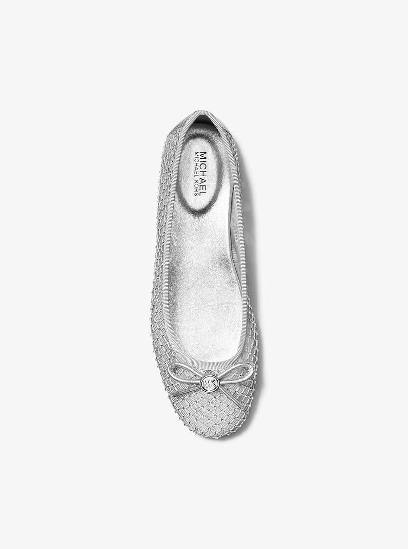 Michael Kors Savannah Embellished Mesh Ballet Flat
