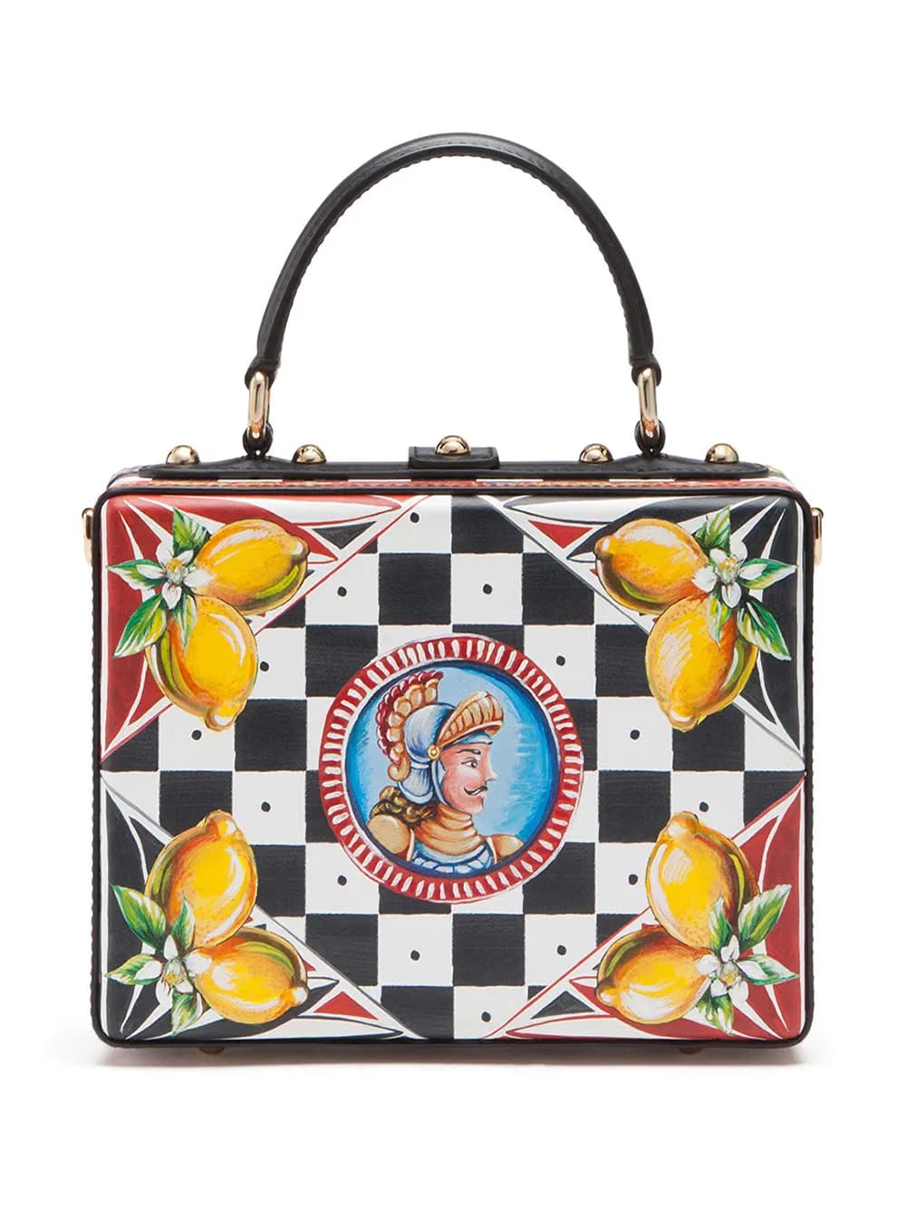 Dolce Box Carretto-print top-handle bag