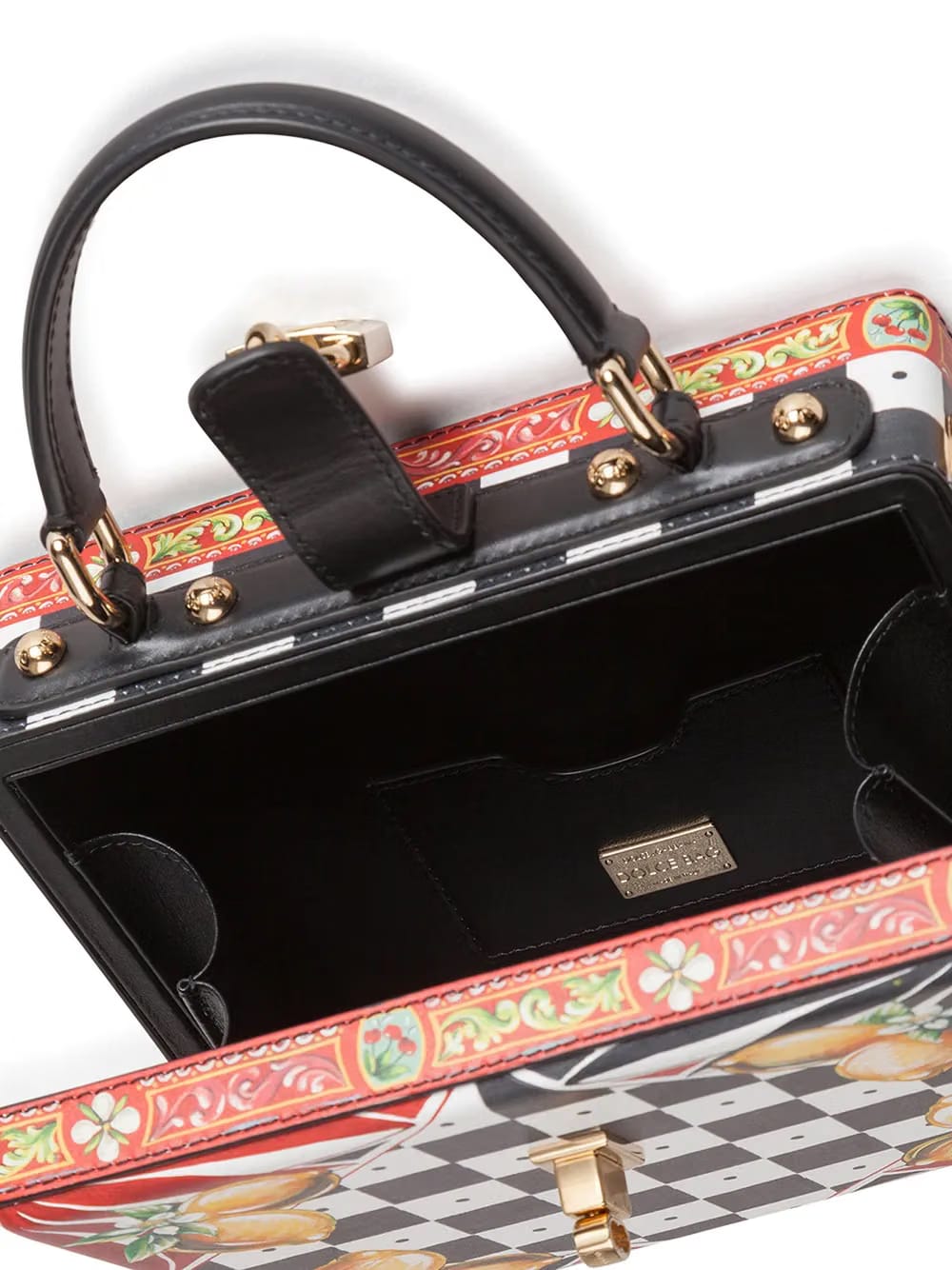Dolce Box Carretto-print top-handle bag