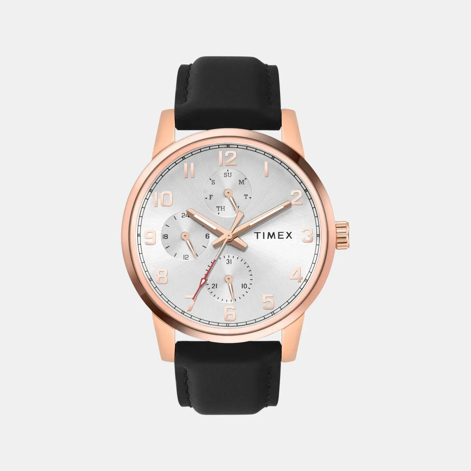 Timex Trendline Men Quartz Dial Multi-Function Leather Watch Tweg18908