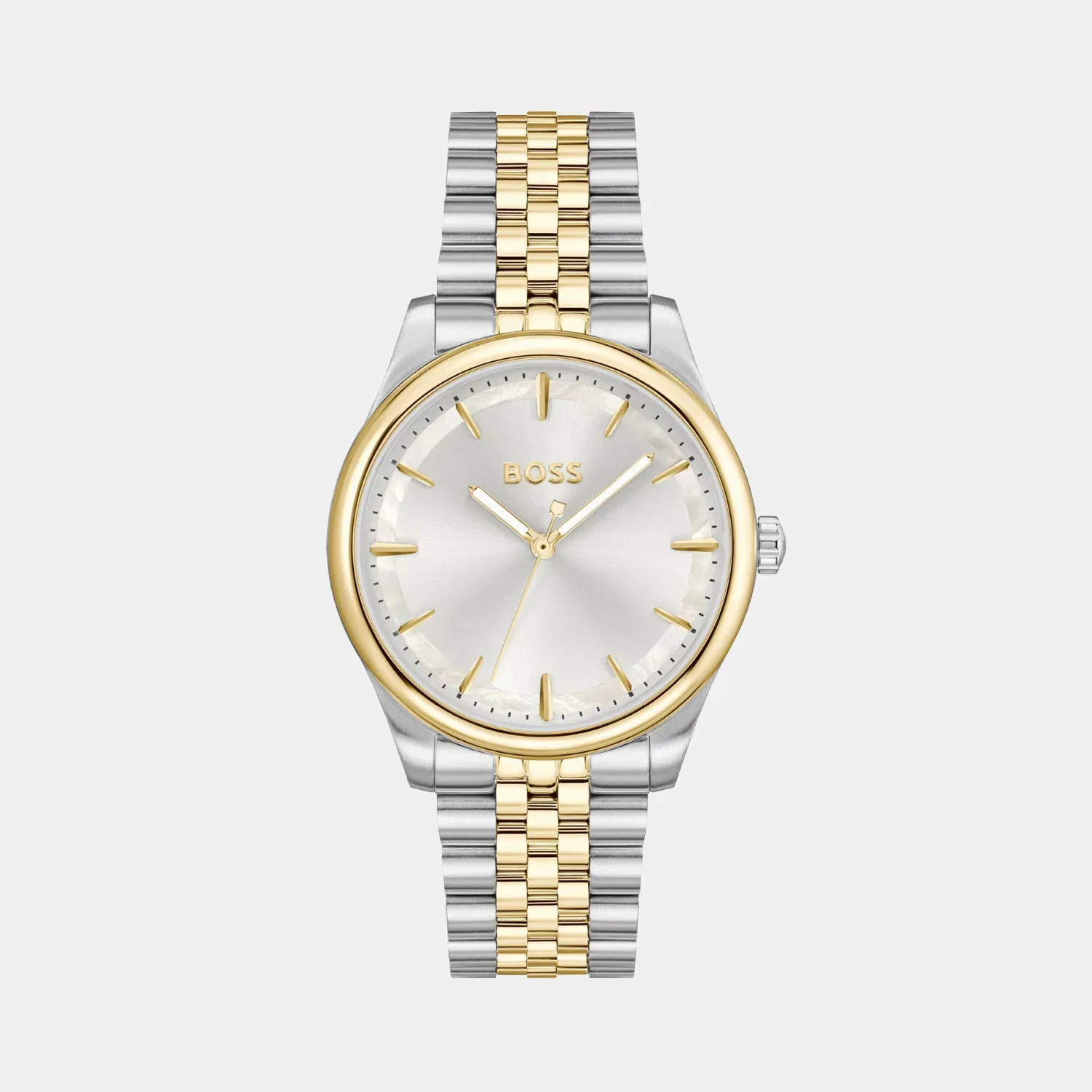 Boss Graceful Women Quartz Mother Of Pearl Dial Analog Stainless Steel Watch 1502779