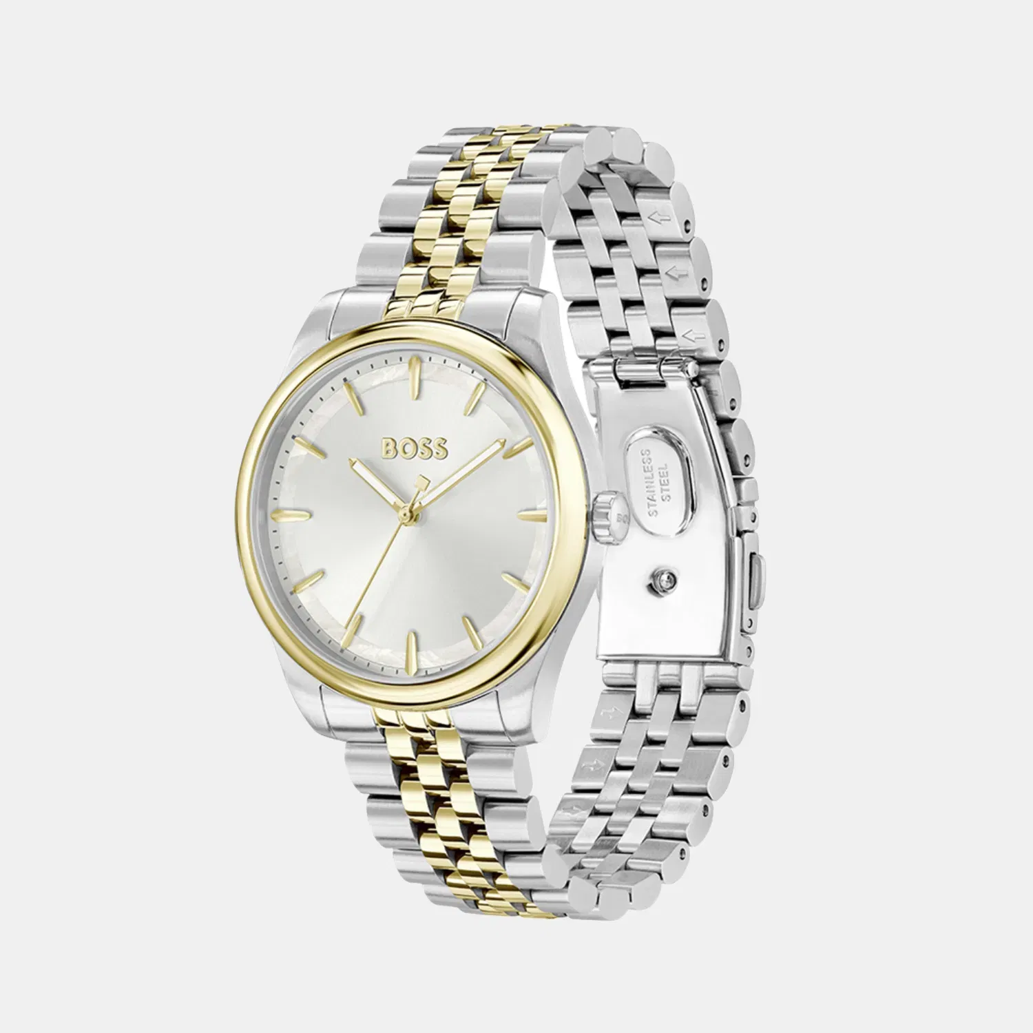 Boss Graceful Women Quartz Mother Of Pearl Dial Analog Stainless Steel Watch 1502779