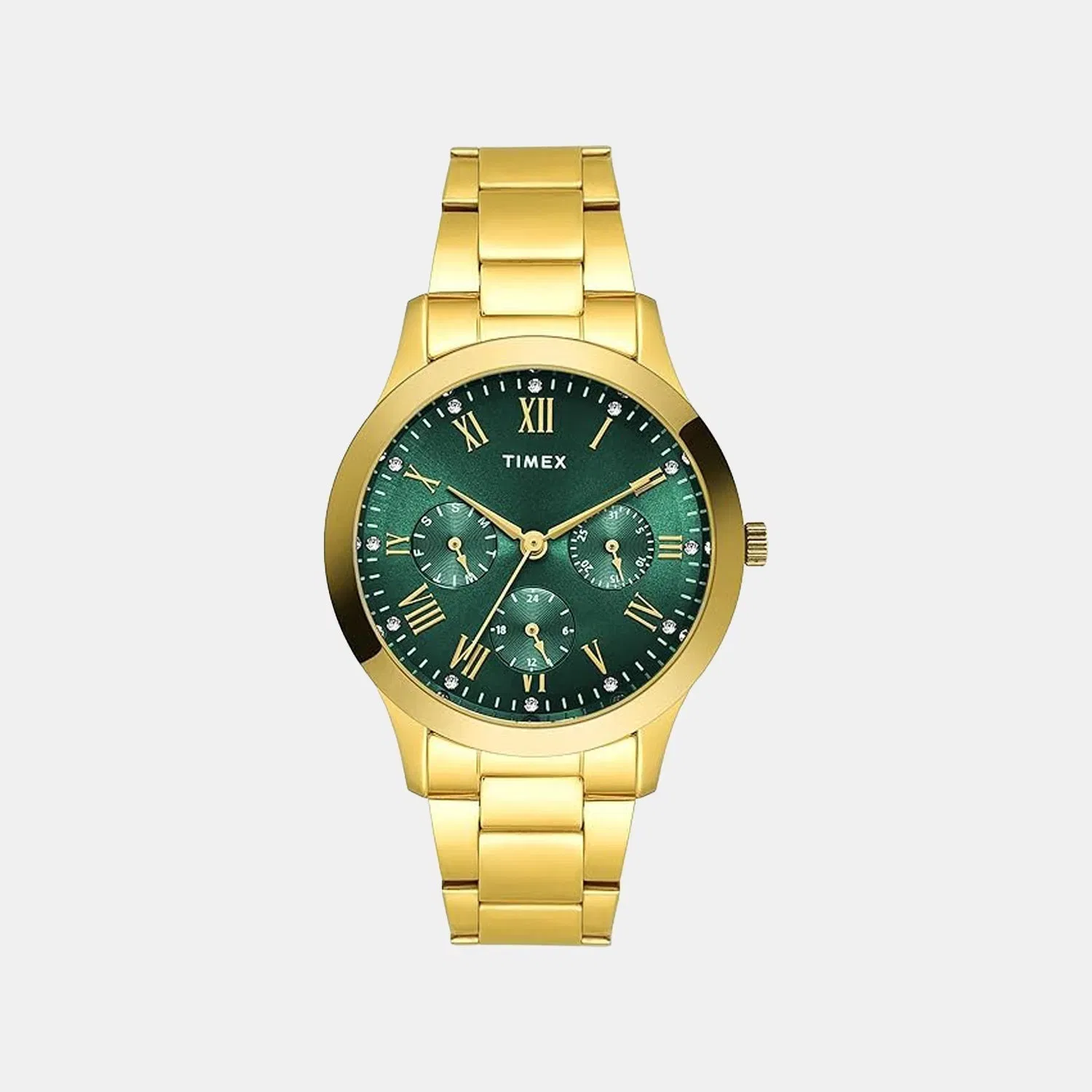 Timex Trendline Women Quartz Dial Multi-Function Stainless Steel Watch Tw000Q821