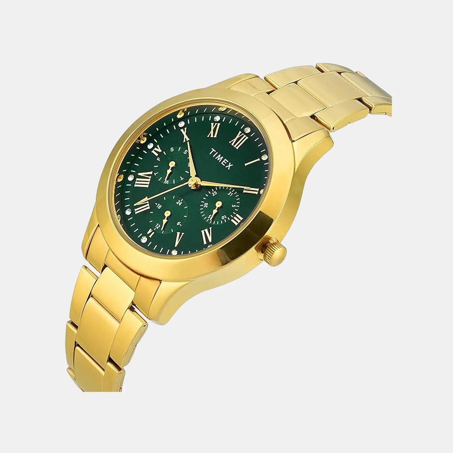 Timex Trendline Women Quartz Dial Multi-Function Stainless Steel Watch Tw000Q821