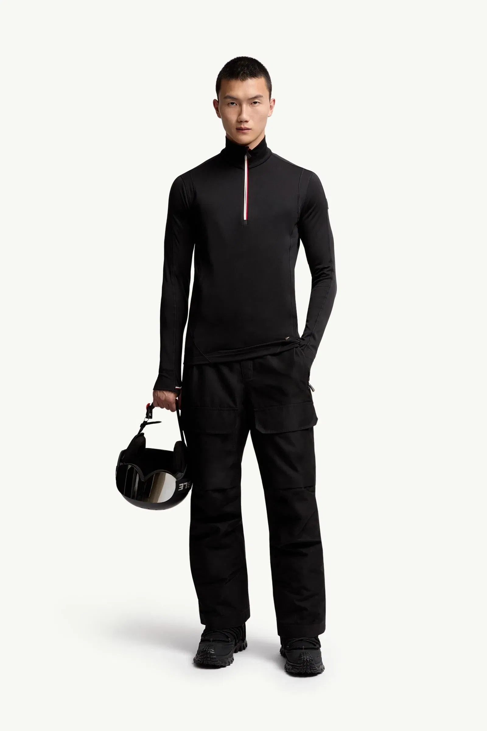 Moncler Polartec® Half-Zip Sweatshirt Black Black