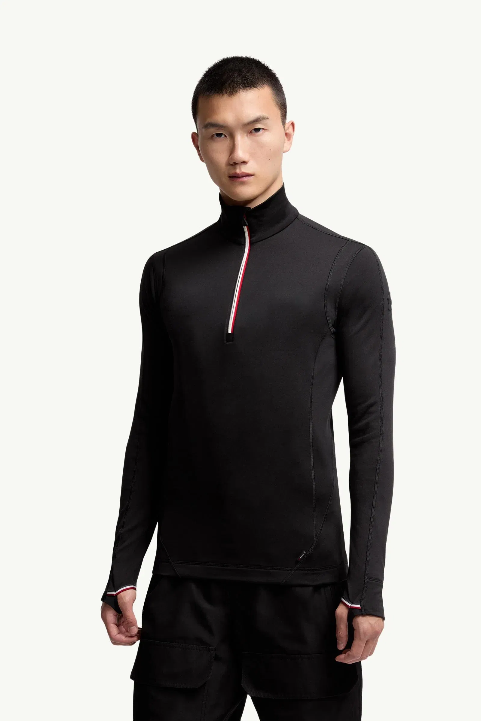 Moncler Polartec® Half-Zip Sweatshirt Black Black