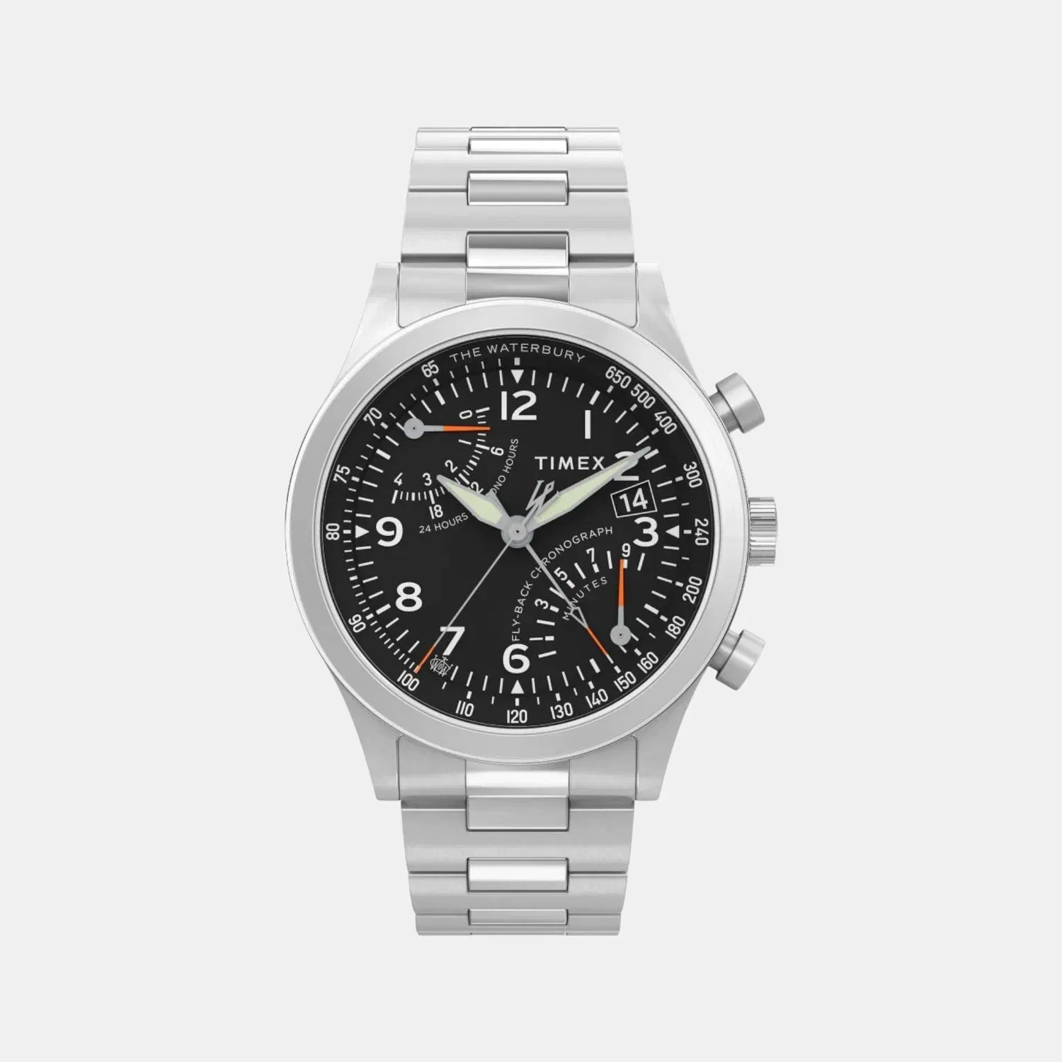 Timex Men Quartz Black Dial Analog Stainless Steel Watch Tw2W47800Uj