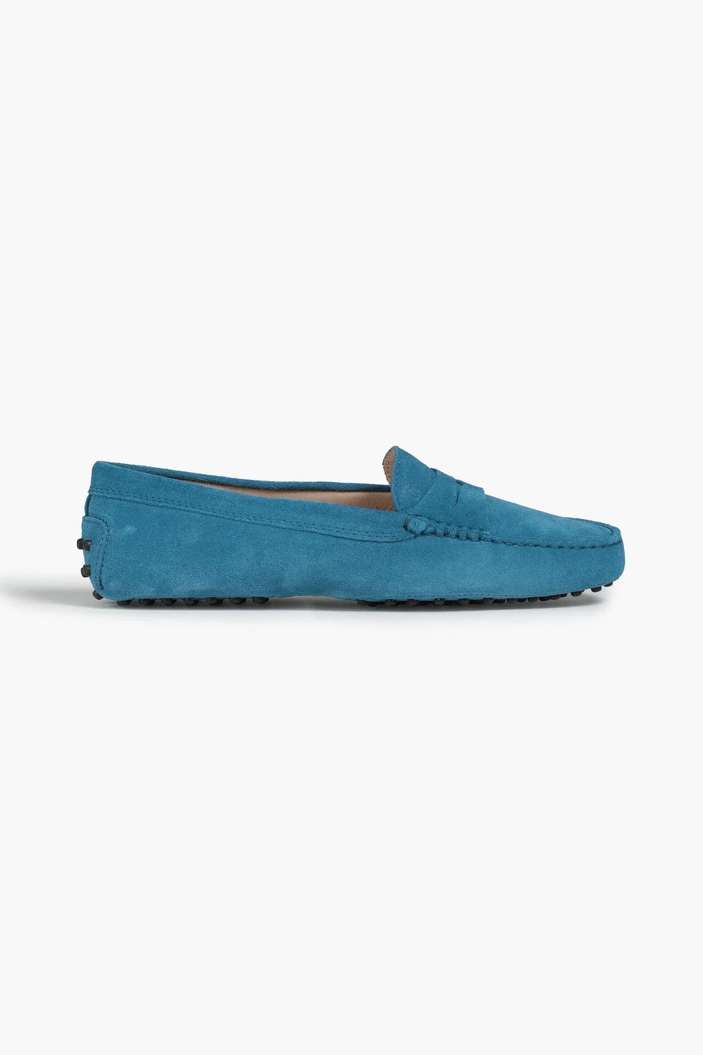 Tod's Gommino Suede Loafers Teal Women's