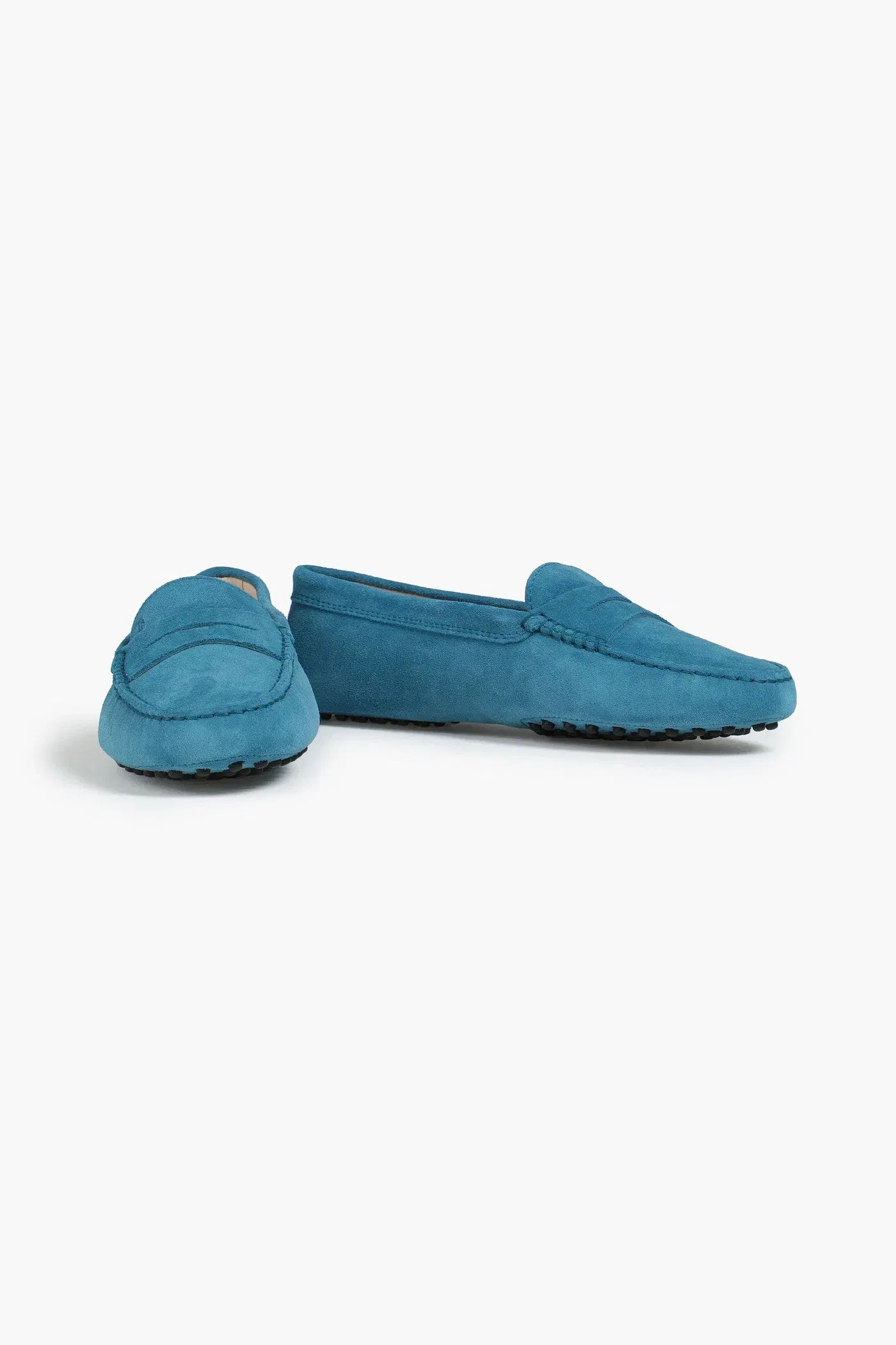 Tod's Gommino Suede Loafers Teal Women's