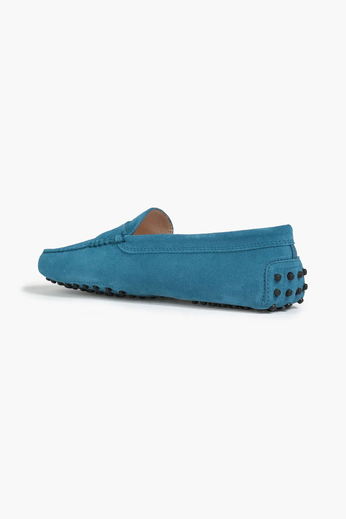 Tod's Gommino Suede Loafers Teal Women's