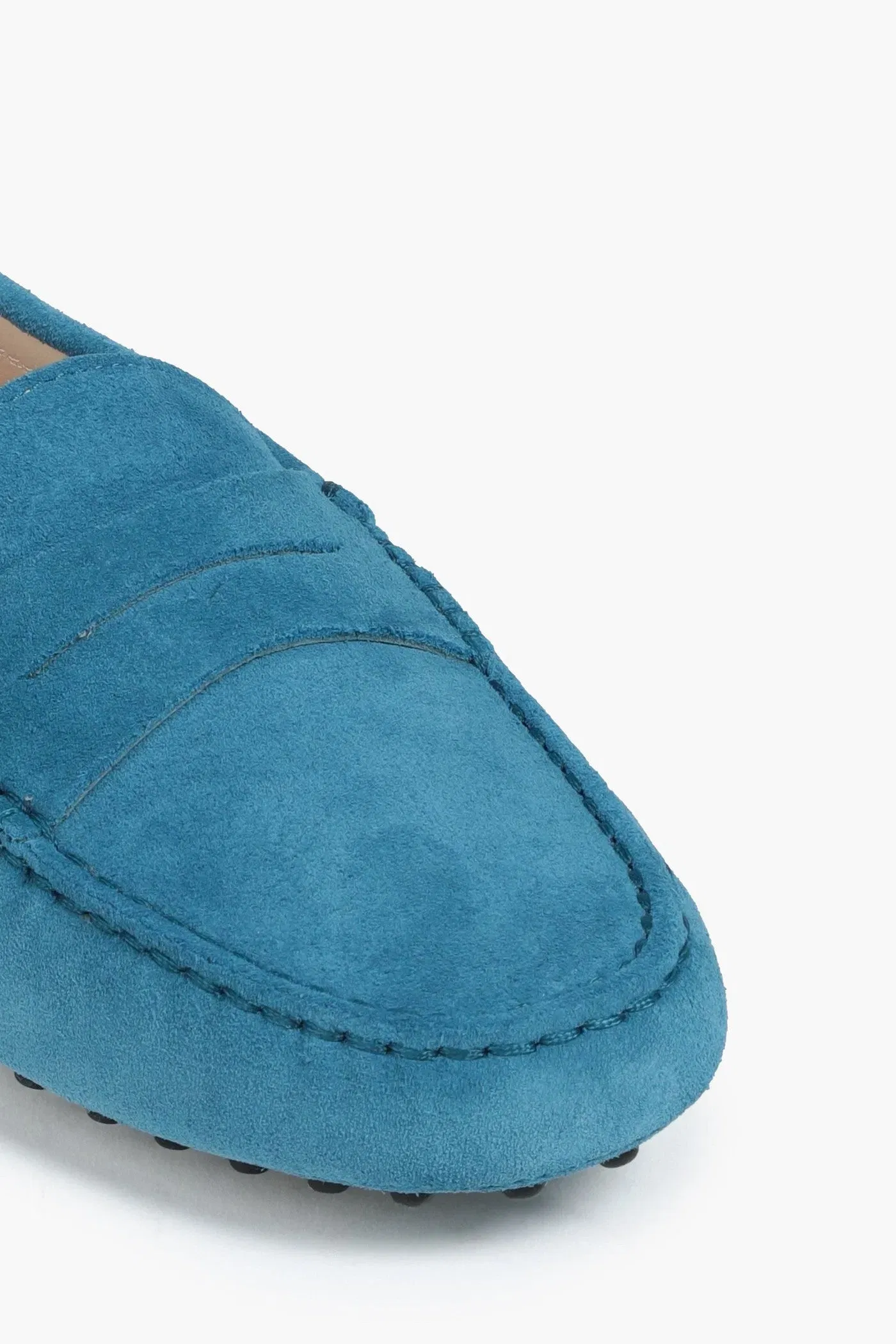 Tod's Gommino Suede Loafers Teal Women's