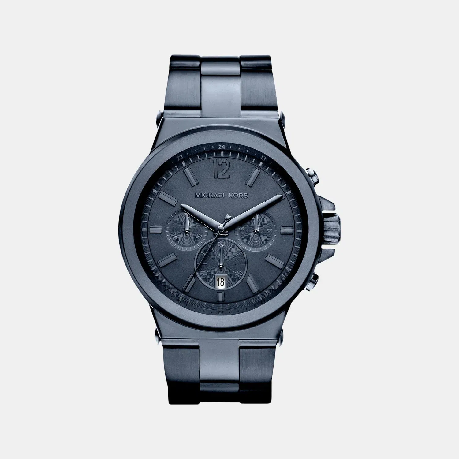 Michael Kors Dylan Men Quartz Blue Dial Chronograph Stainless Steel Watch Mk8655