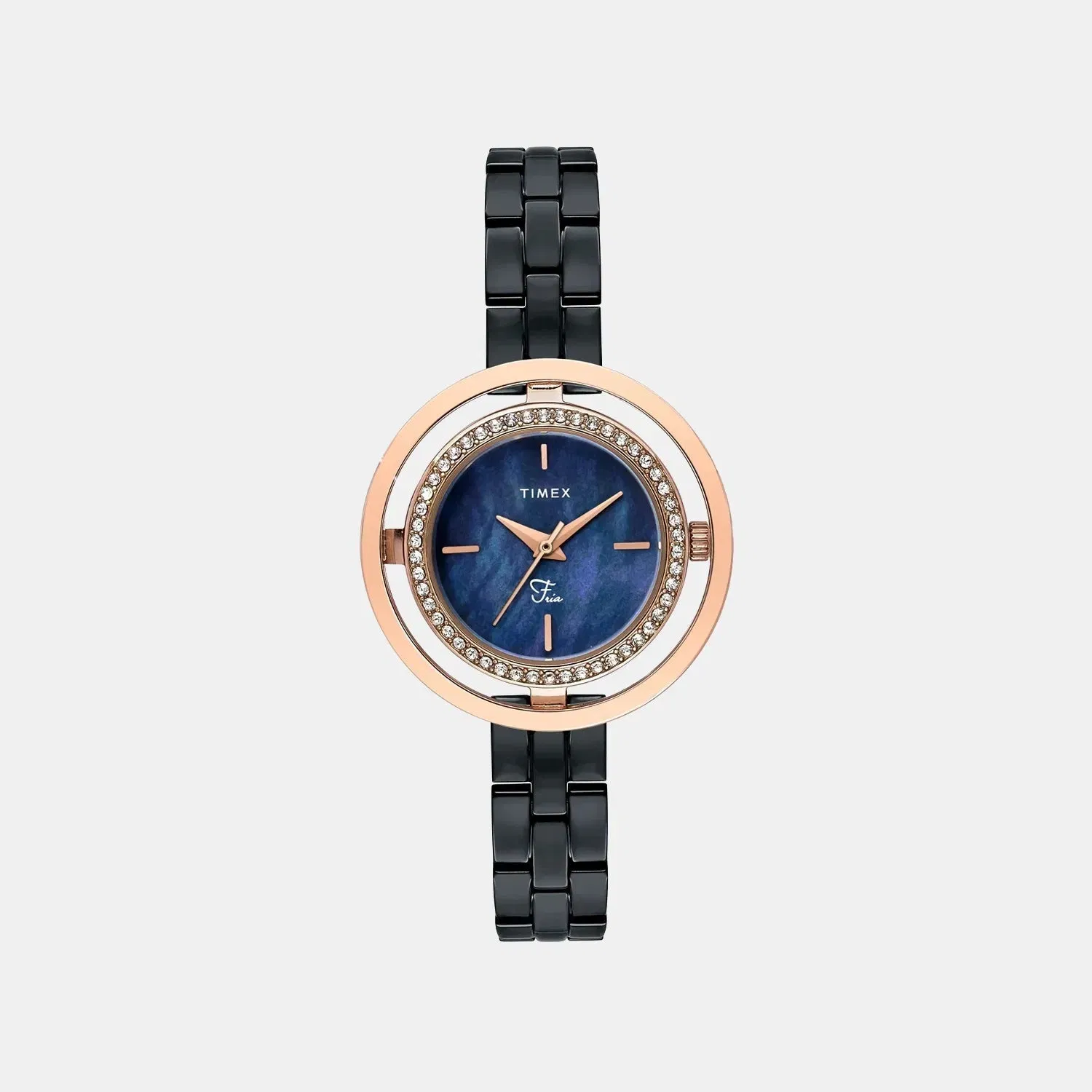 Timex Fria Women Quartz Dial Analog Brass Watch Twel24303