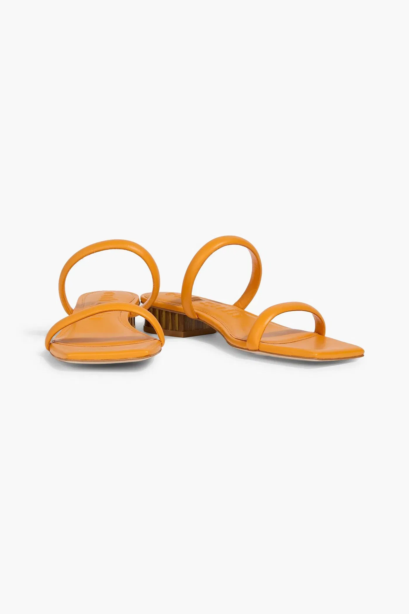 Cult Gaia Liz Leather Sandals Saffron Women's
