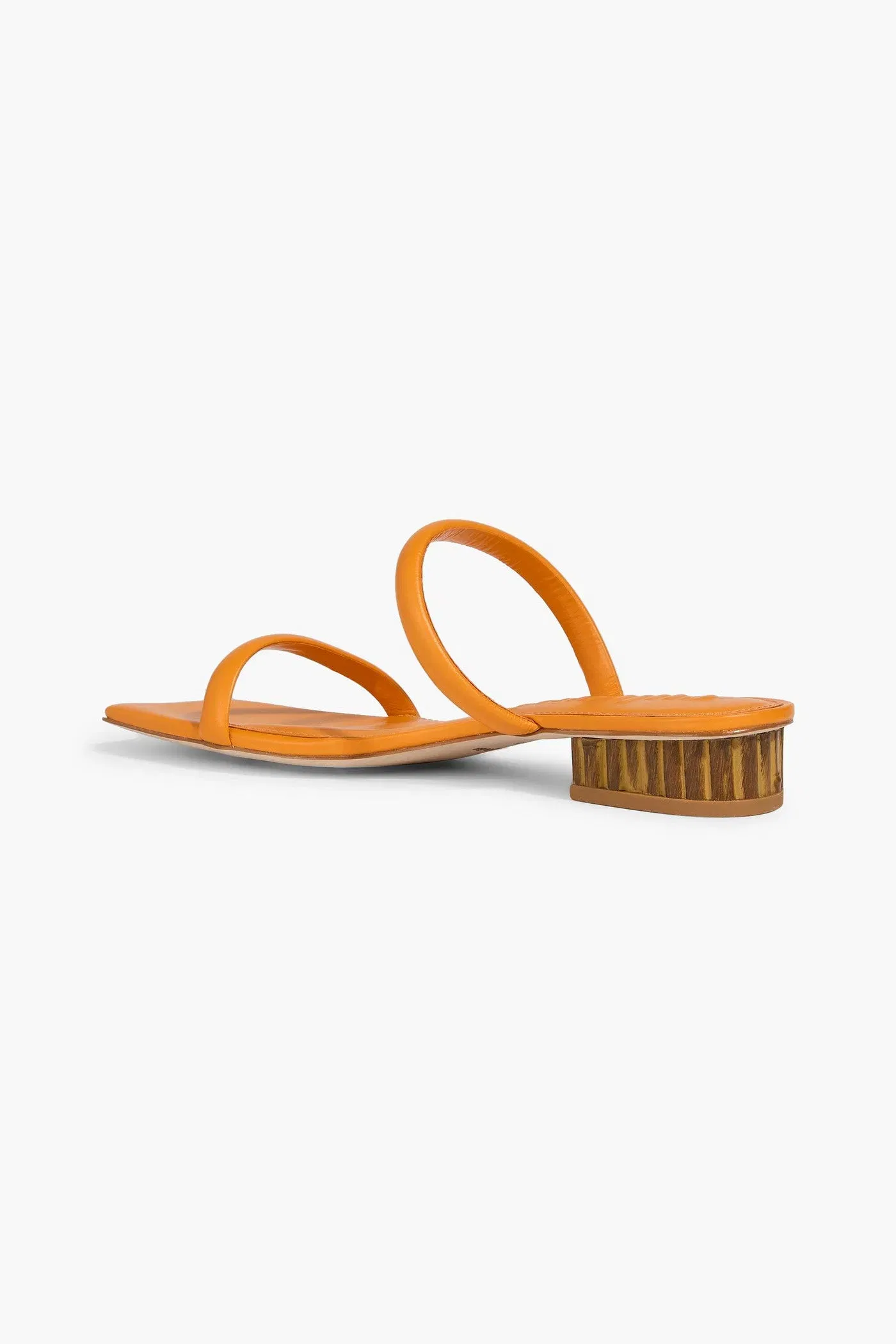 Cult Gaia Liz Leather Sandals Saffron Women's