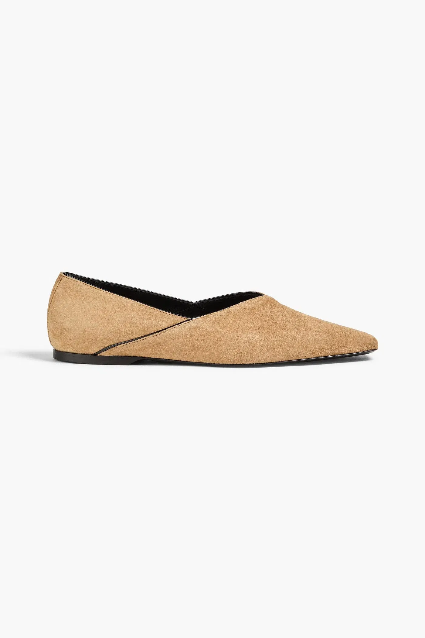 Toteme Suede Flats Camel Women's
