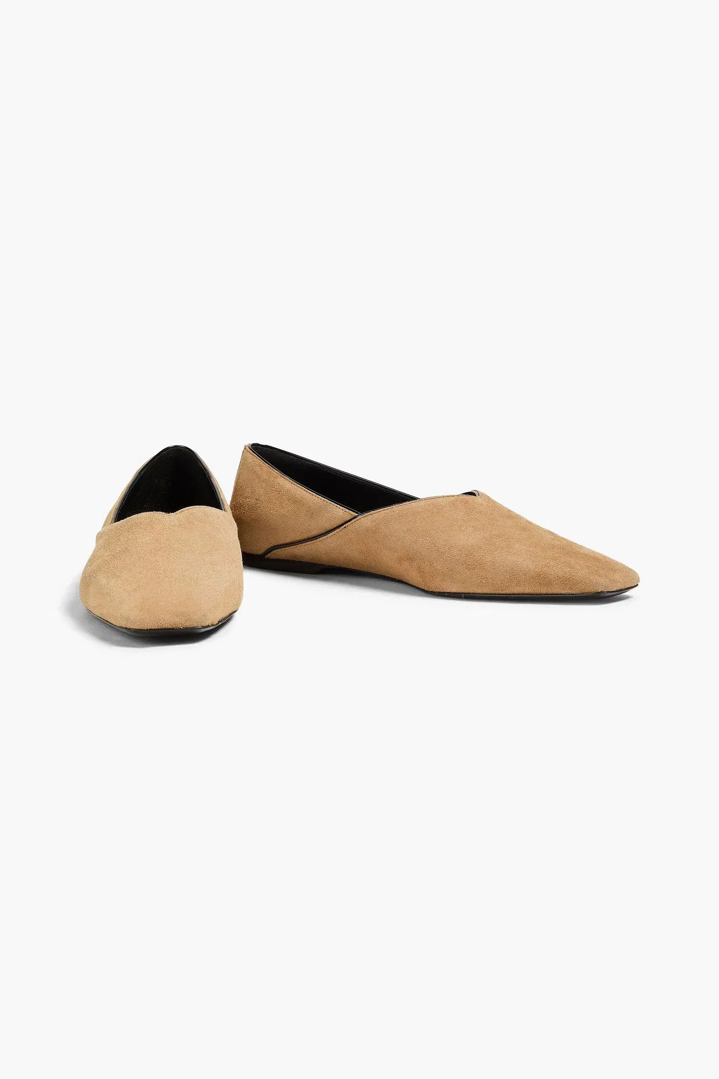 Toteme Suede Flats Camel Women's